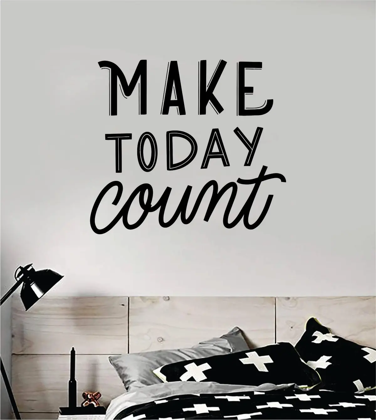 Make Today Count Wall Decal Sticker Bedroom Room Art Vinyl Inspirational Teen Kids Baby Nursery Girls Boys School Teacher Class Gym 1