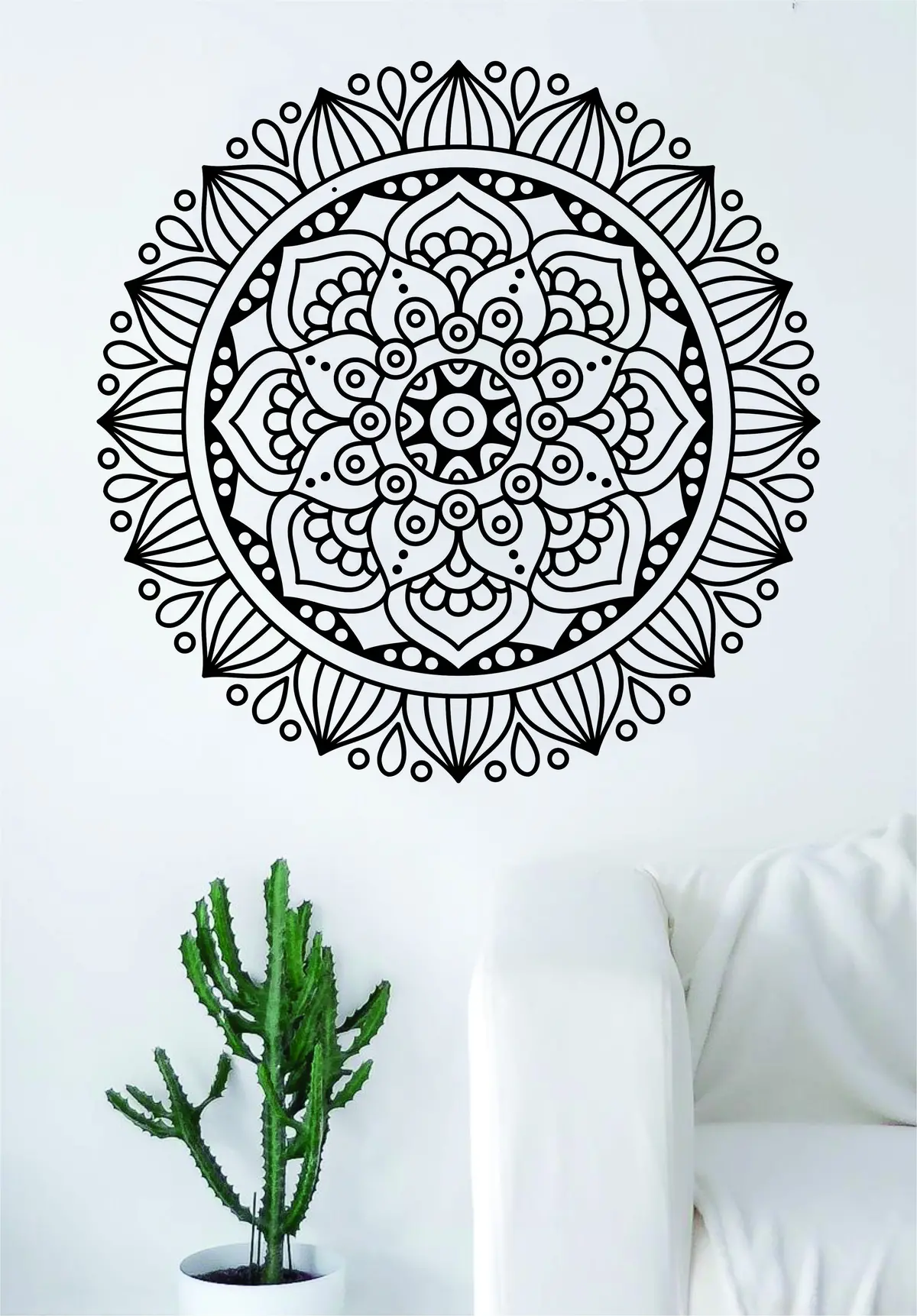 Mandala V6 Wall Decal Sticker Room Art Vinyl Beautiful Yoga Hamsa Namaste Lotus Meditate 1