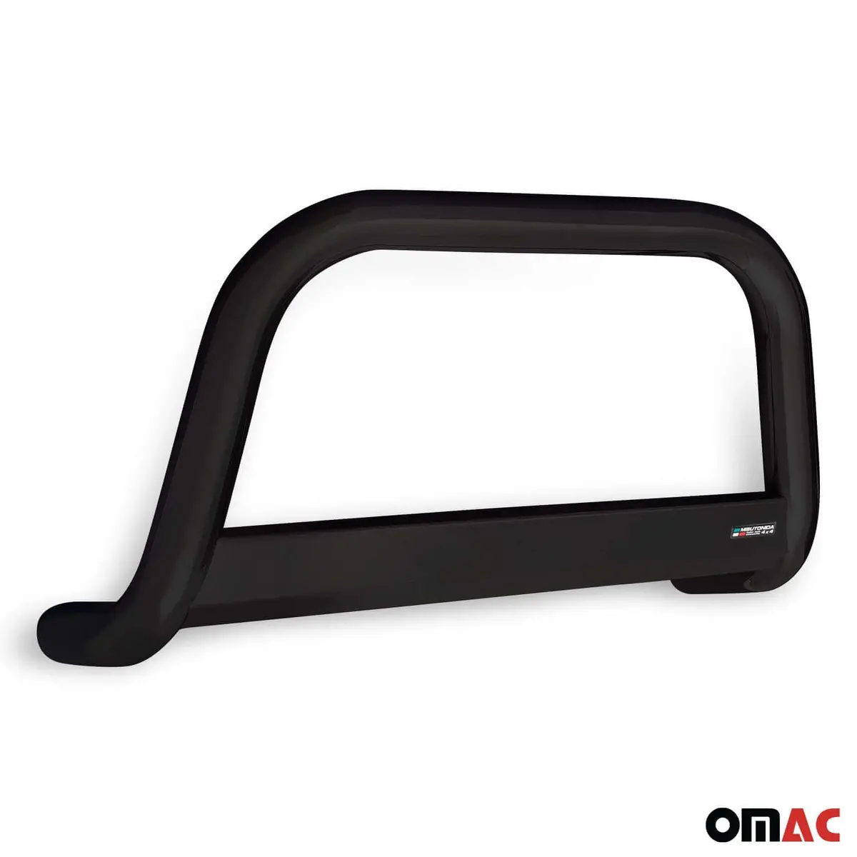 Omac Usa Bull Bar Push Front Bumper Grille For Cars – Fits 2016–2018 Fiat 500X – 1Pc (Black, Steel) 1
