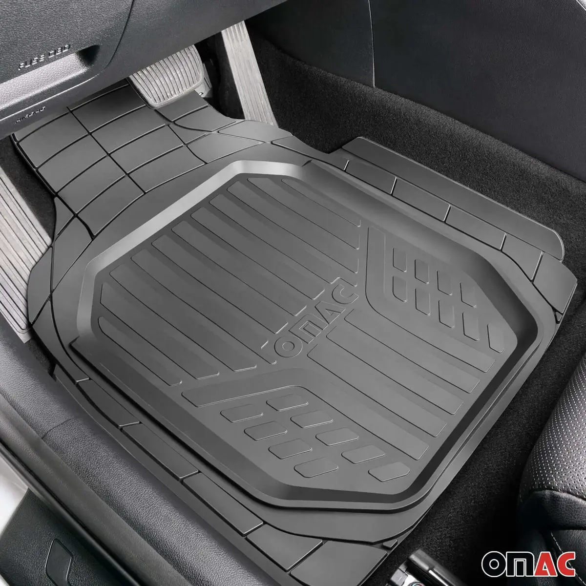 Omac Usa Semi-Custom Fit Floor Mats Liners For Suvs – Fits Chevrolet Trax (Black, 4 Pcs, Waterproof) 2