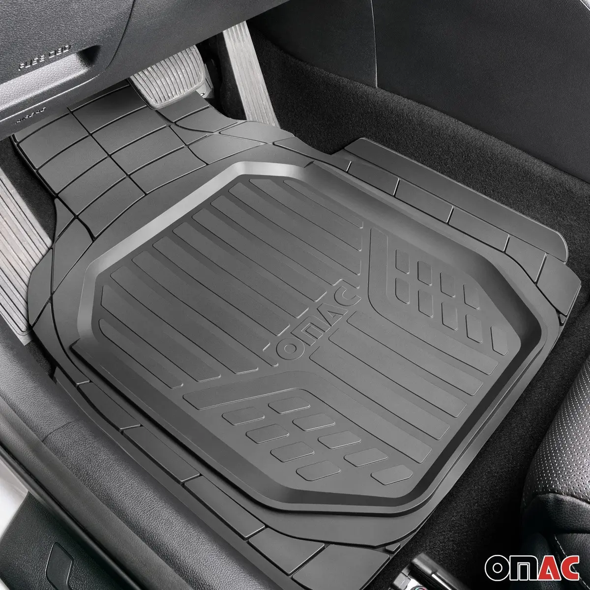 Omac Usa Semi-Custom Rubber Floor Mats Liners For Cars – Fits With 2020-2025 Bmw 8 Series G16 Gran Coupe (4 Pcs) 2