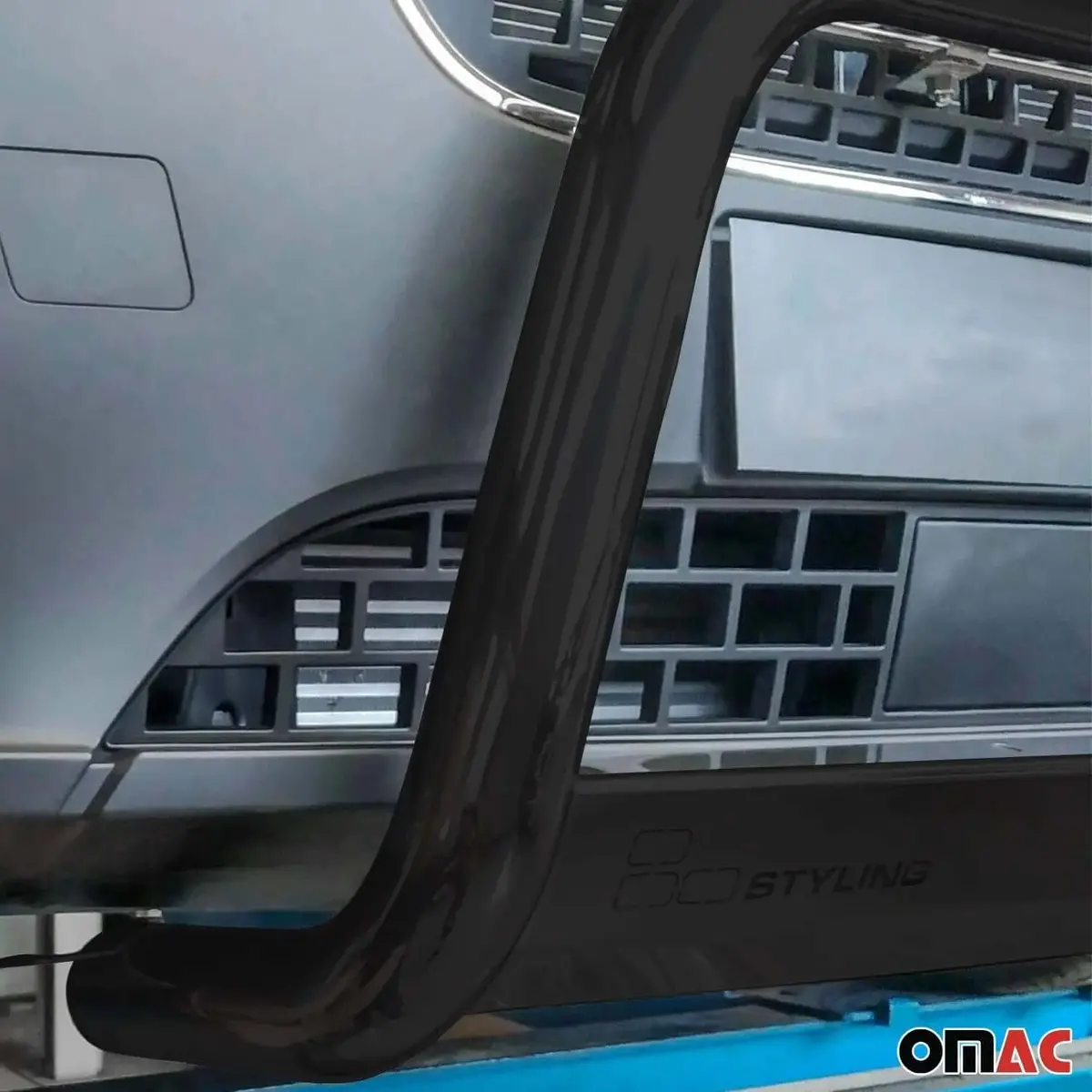 Omac Usa Bull Bar Push Front Bumper Grille For Suvs – Fits 2007–2012 Dodge Nitro (Black, 1Pc) 2