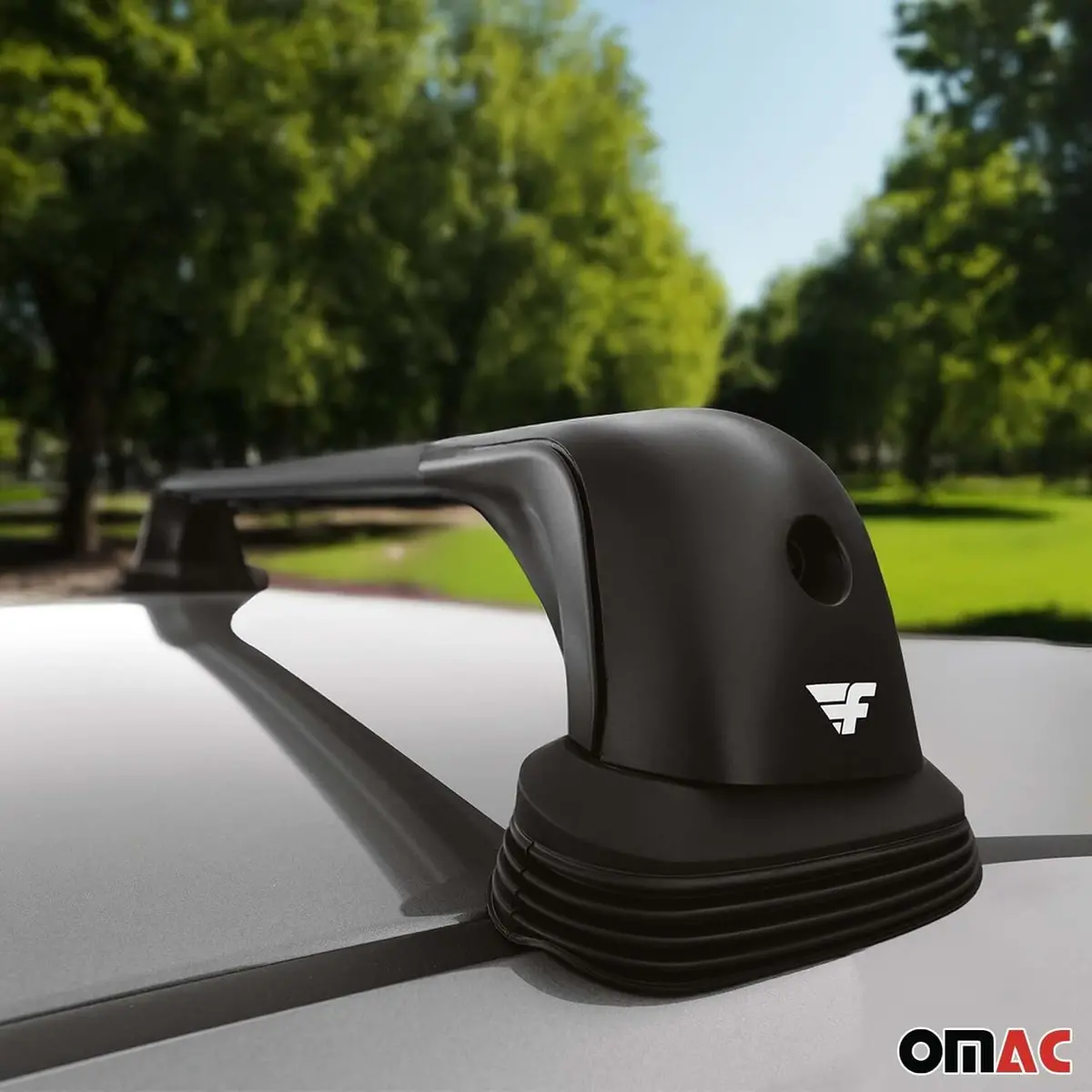Omac Usa Roof Rack Cross Bars – Fits 2011-2024 Mitsubishi Outlander Sport – Aluminium Black (2 Pcs) 1
