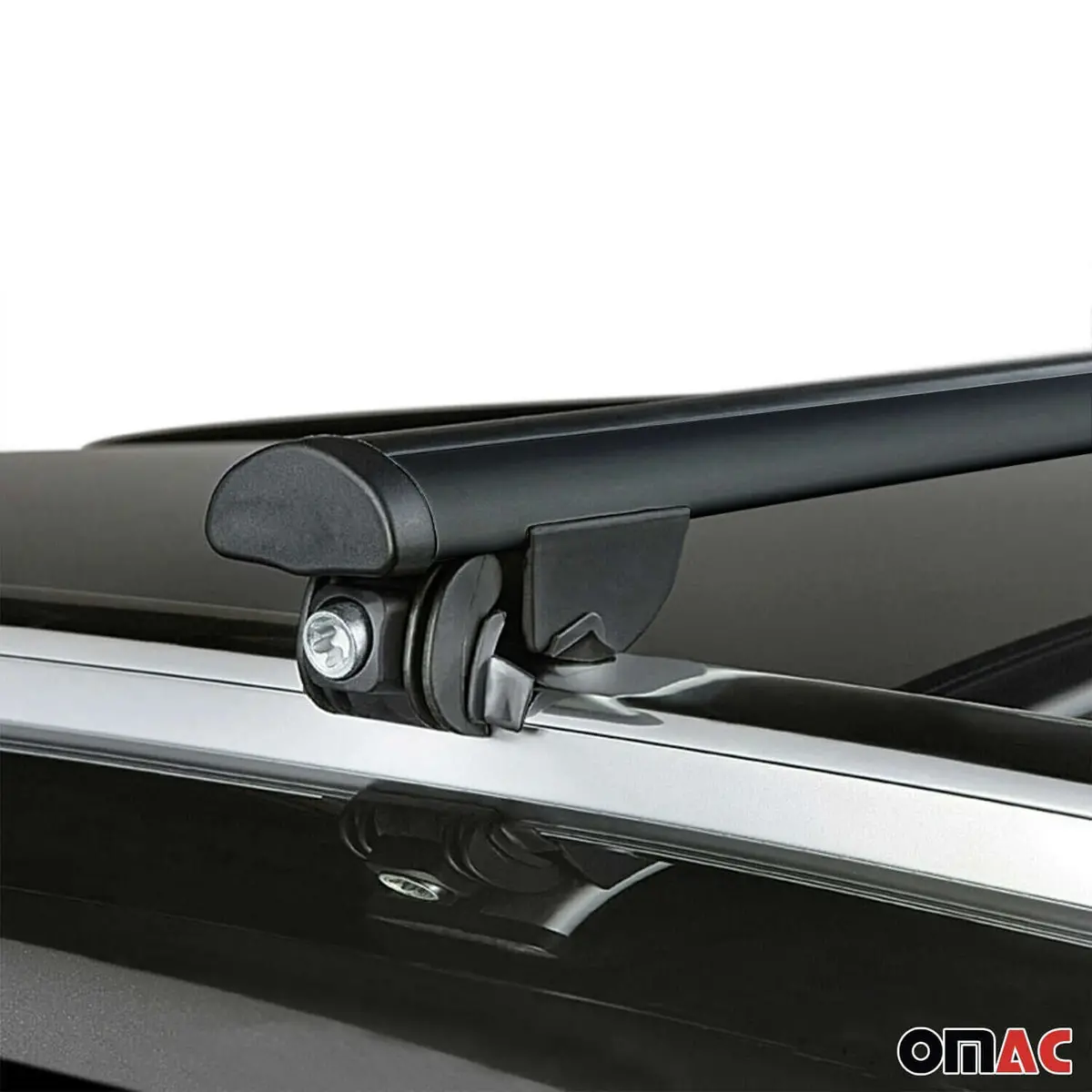Omac Usa Roof Rack Cross Bars For Car – Fits 2014-2020 Mitsubishi Outlander (Excludes Models Without Oem Fixed Points) – Aluminium Black (2 Pcs) 1