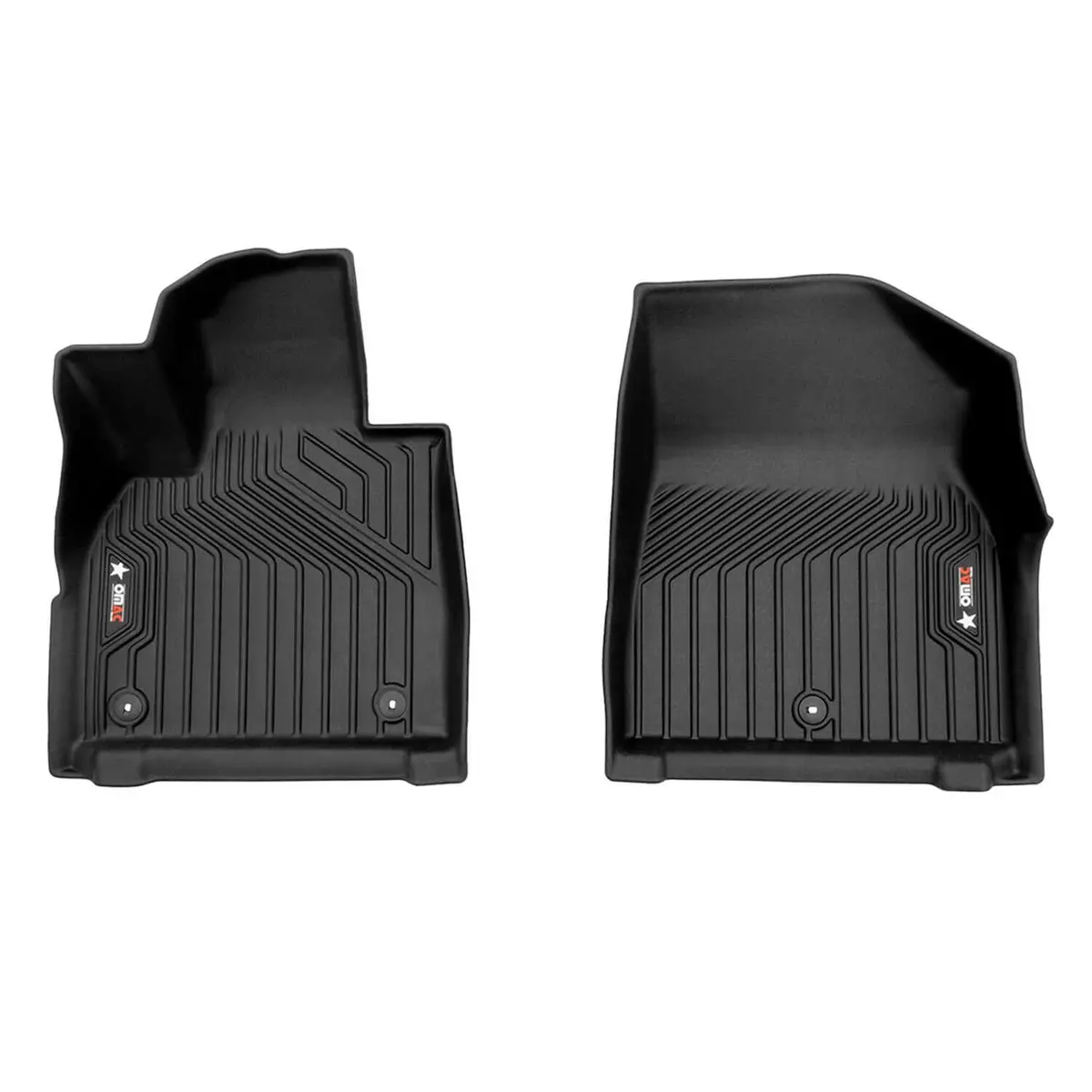 Omac Usa Premium Floor Mats Liners For Suv – Fits 2020–2025 Hyundai Palisade – Front Row All Weather Heavy Duty Black (3 Pcs) 1