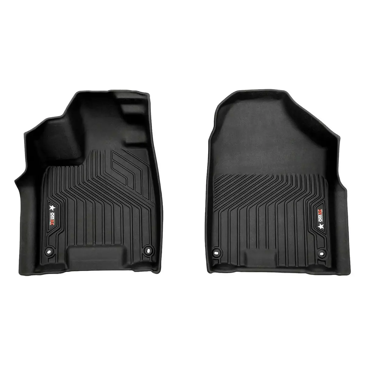 Omac Usa Premium Floor Mats Liners For Suv – Fits 2016–2022 Honda Pilot – First Row Front All Weather Heavy Duty Black (3 Pcs) 1