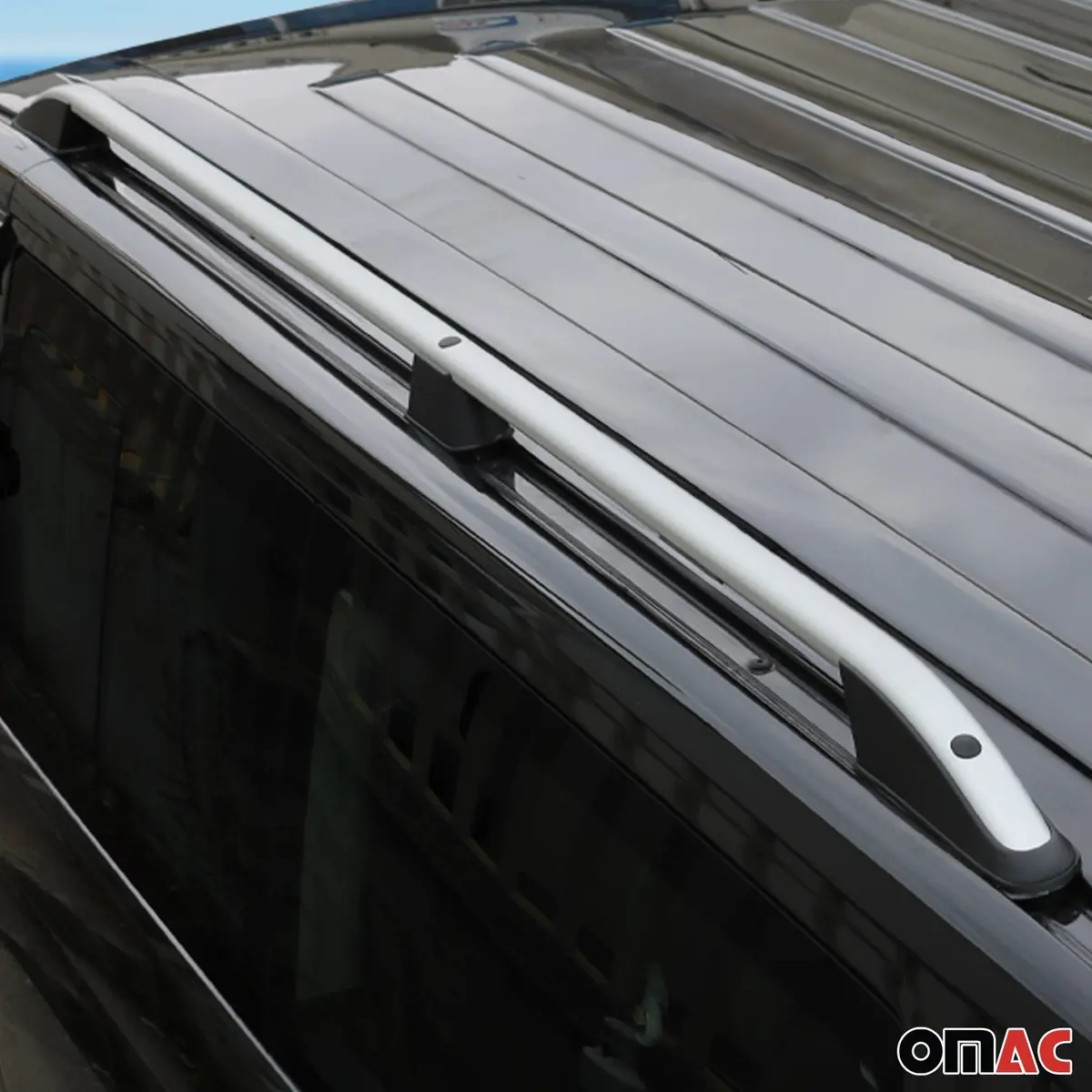 Omac Usa Roof Rack Rails Side Rails For Compact Crossover Suv – Fits With 2011-2024 Mitsubishi Outlander Sport (2 Pcs, Silver, Aluminum) 1