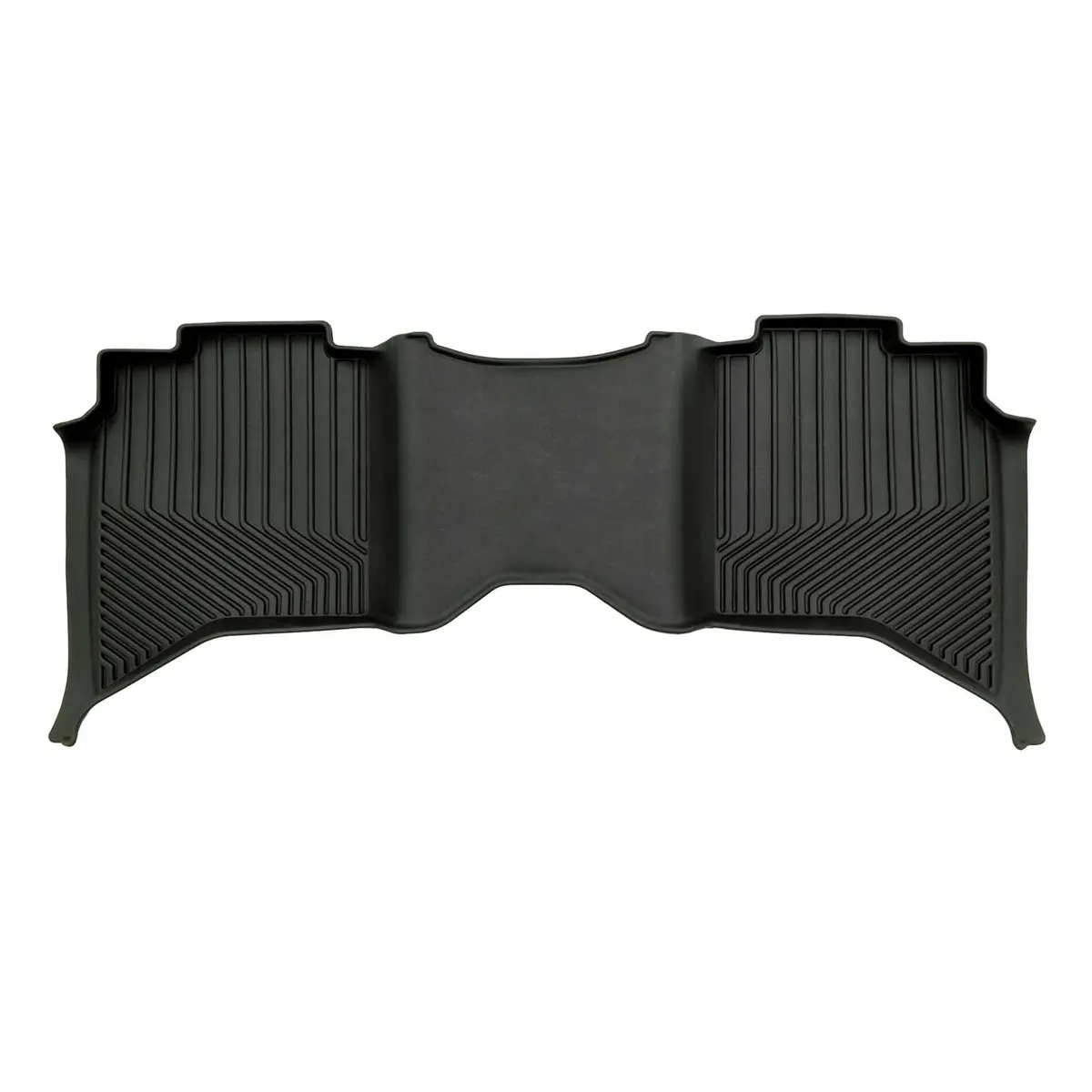 Omac Usa Premium Floor Mats Liners For Truck – Fits 2013–2018 Ram 1500 Crew Cab – Second Row Rear All Weather Heavy Duty Black 1