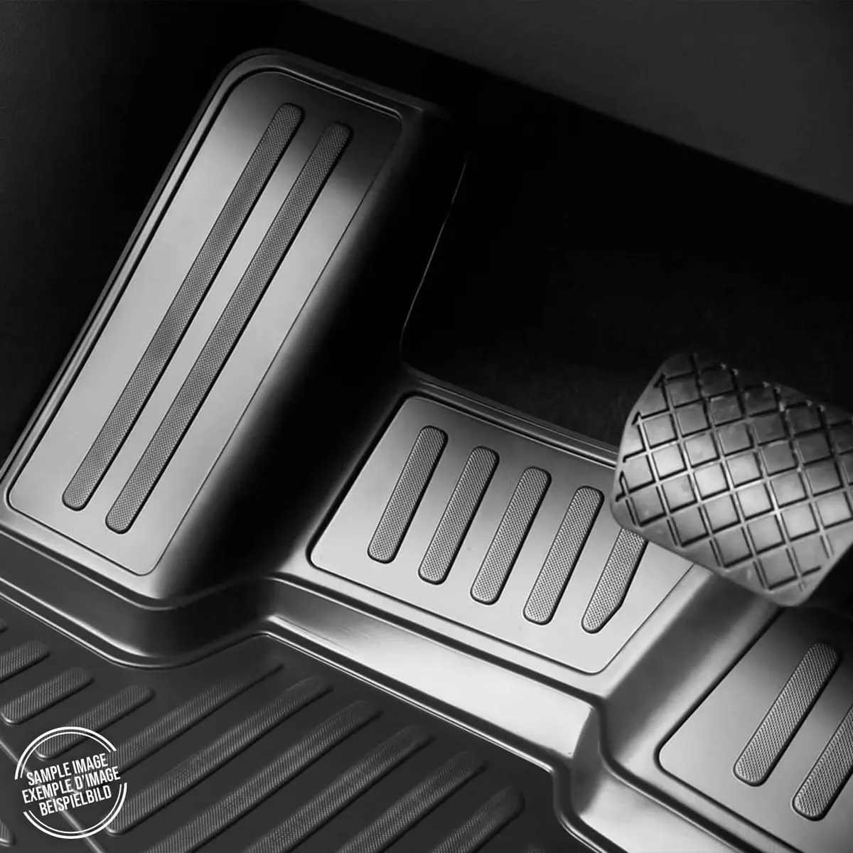Omac Usa Floor Mats Liners Full Set All Weather For Car – Fits With 2004-2009 Mazda 3 – Black (4 Pcs) 1