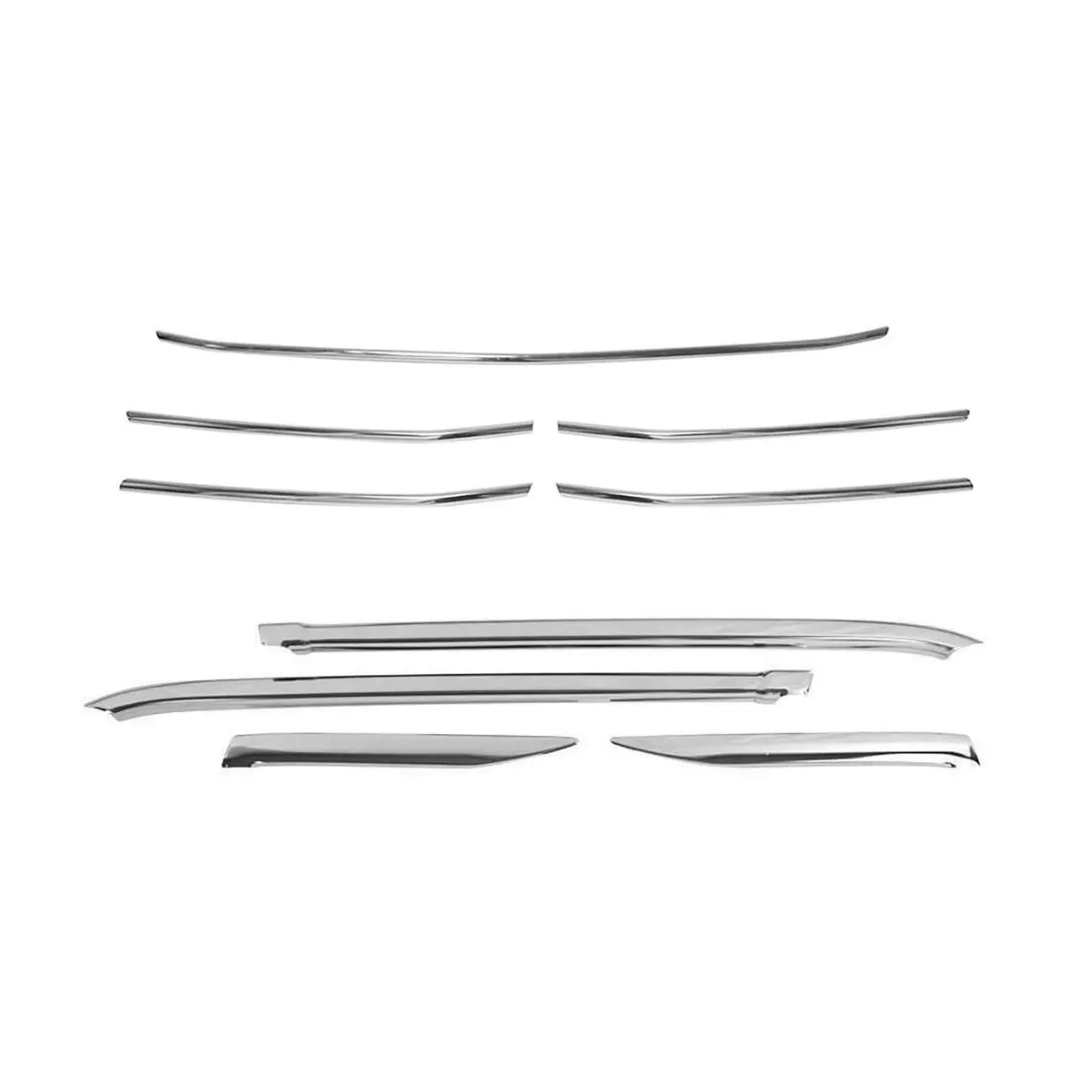 Omac Usa Front Grill & Window Frame Trim Set – Fits 2019–2025 Mercedes Sprinter W907/W910 – Stainless Steel, 9 Pcs 1
