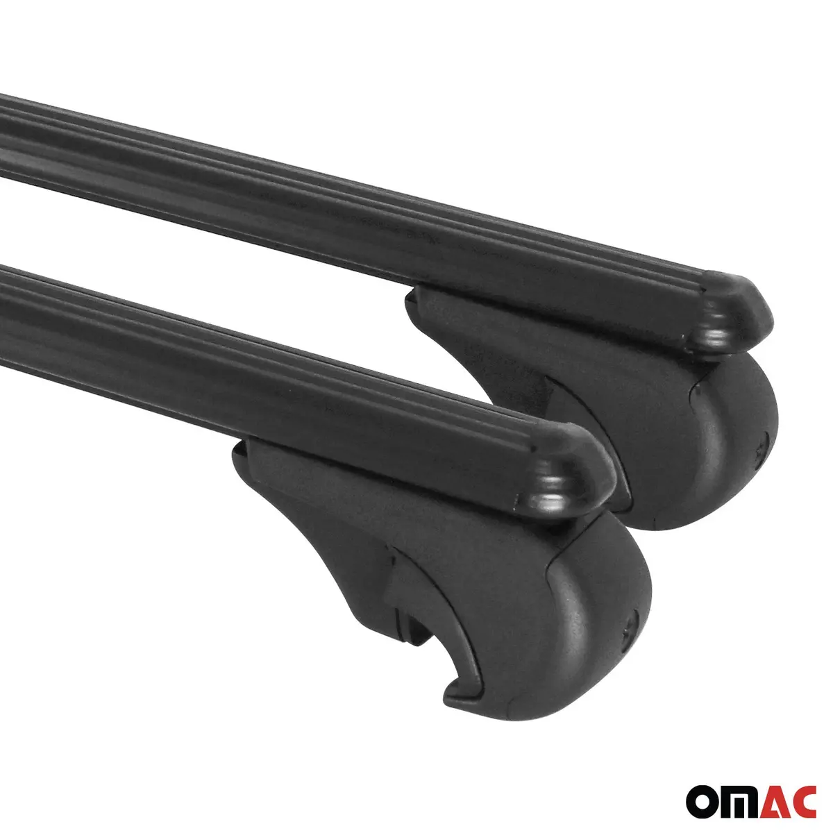 Omac Usa Roof Rack Cross Bars Luggage Carrier For Cars – Fits With 2006-2011 Bmw 3 Series E91 Touring (2 Pcs, Black, Aluminum) 1