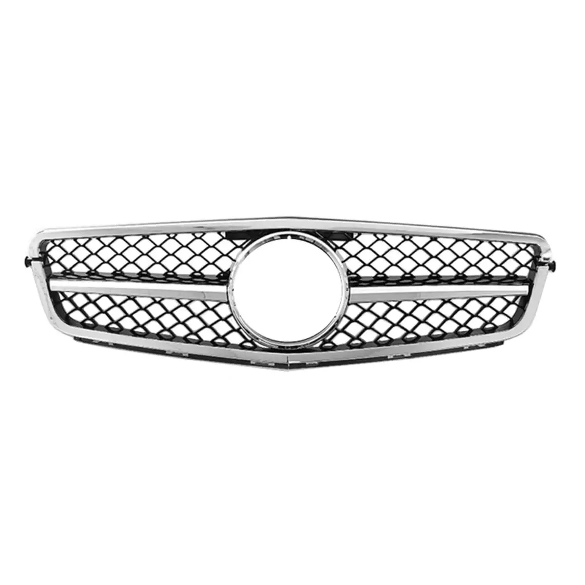 Omac Usa Front Grill For Sedan – Fits 2010-2014 Mercedes C-Class W204 – Amg Style All Gloss Black 1