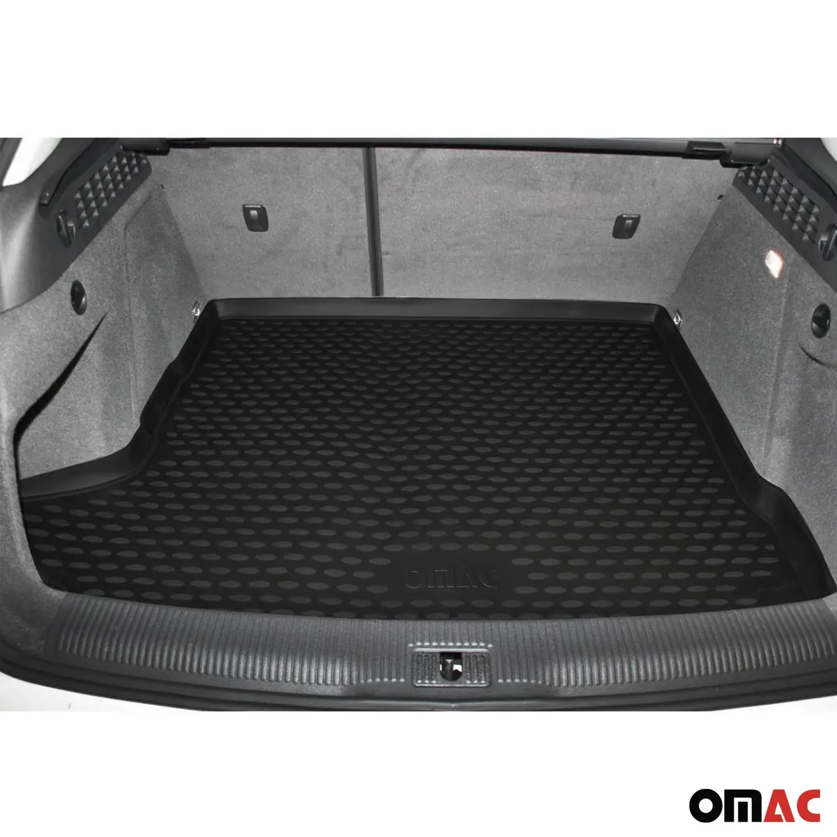 Omac Usa Cargo Liner Trunk Rubber Mat For Car – Fits With 2012-2019 Bmw 3 Series F30 / M3 F80 – All Weather, Black (1Pc) 1