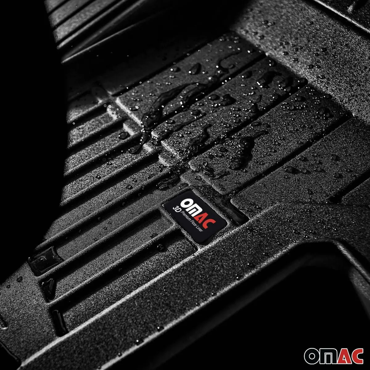Omac Usa Premium Floor Mats Liners Full Set All Weather Heavy Duty For Suv – Fits With 2007-2015 Audi Q7 – Black (4 Pcs) 1