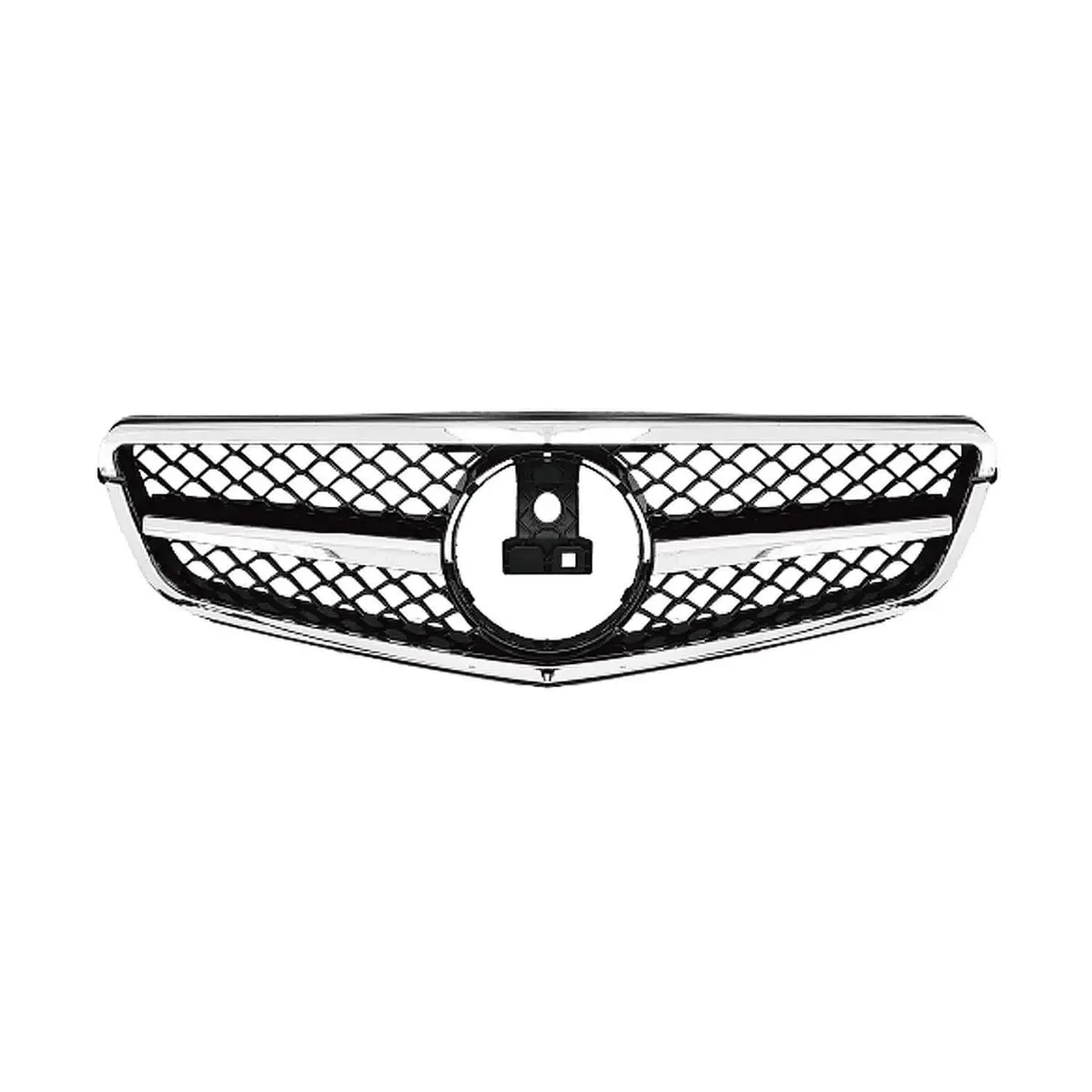 Omac Usa Front Bumper Grille For Mercedes C-Class C63 W204 Amg 2011-2014 – Silver, 1 Pc 1