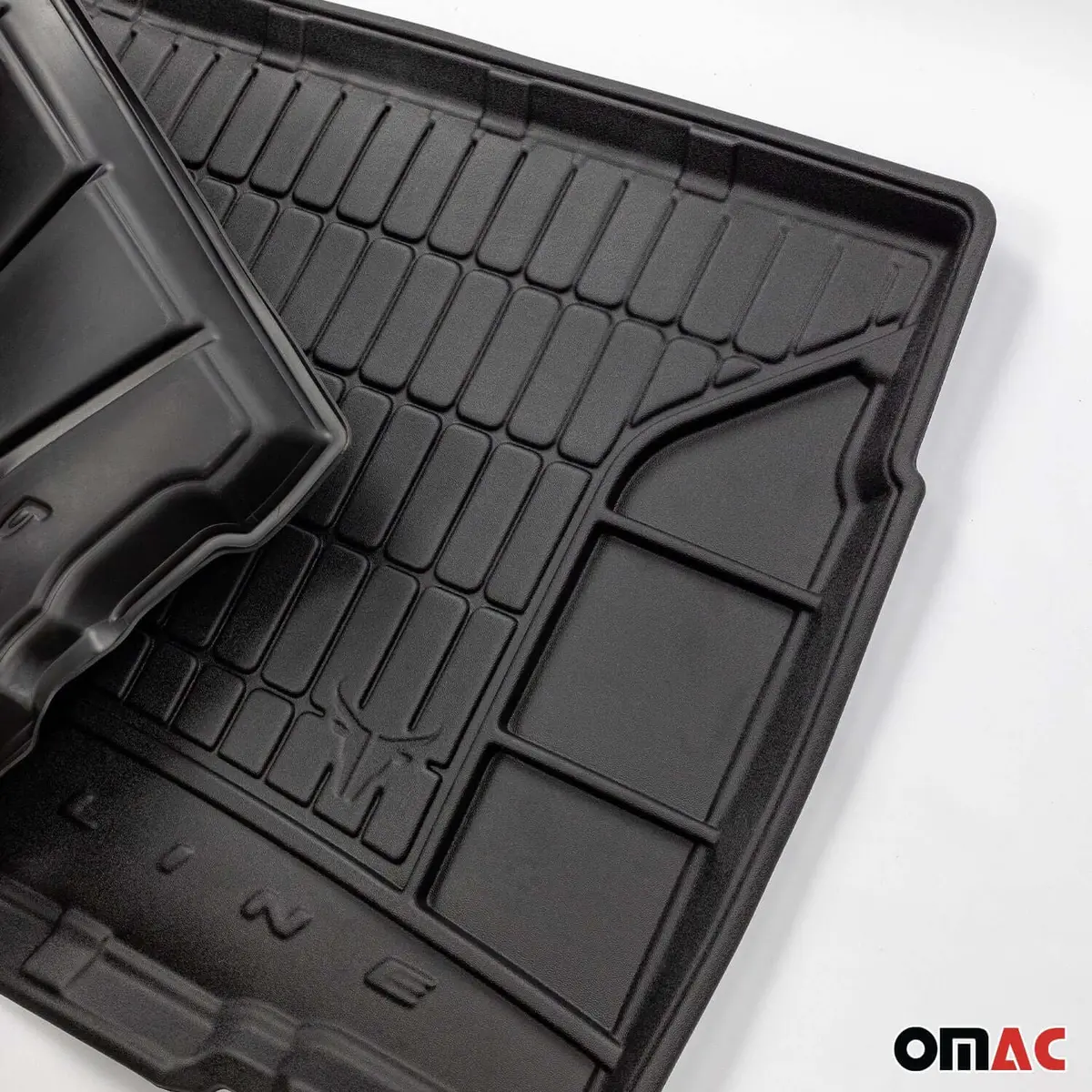 Omac Usa Premium Cargo Liner For Hyundai Ioniq Hybrid – Fits 2017-2022 – All Weather Heavy Duty Tpe Rubber Trunk Mat, Black 1