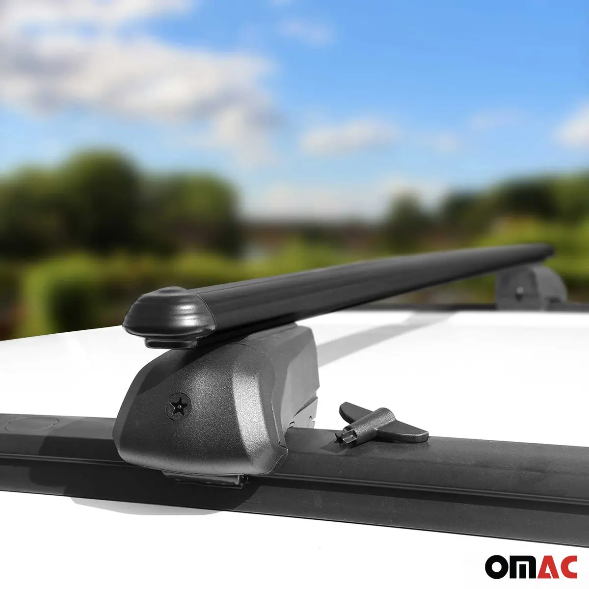 Omac Usa Roof Rack Cross Bars Luggage Carrier For Cars – Fits With 2020-2025 Hyundai Palisade (2 Pcs, Black, Aluminum) 1