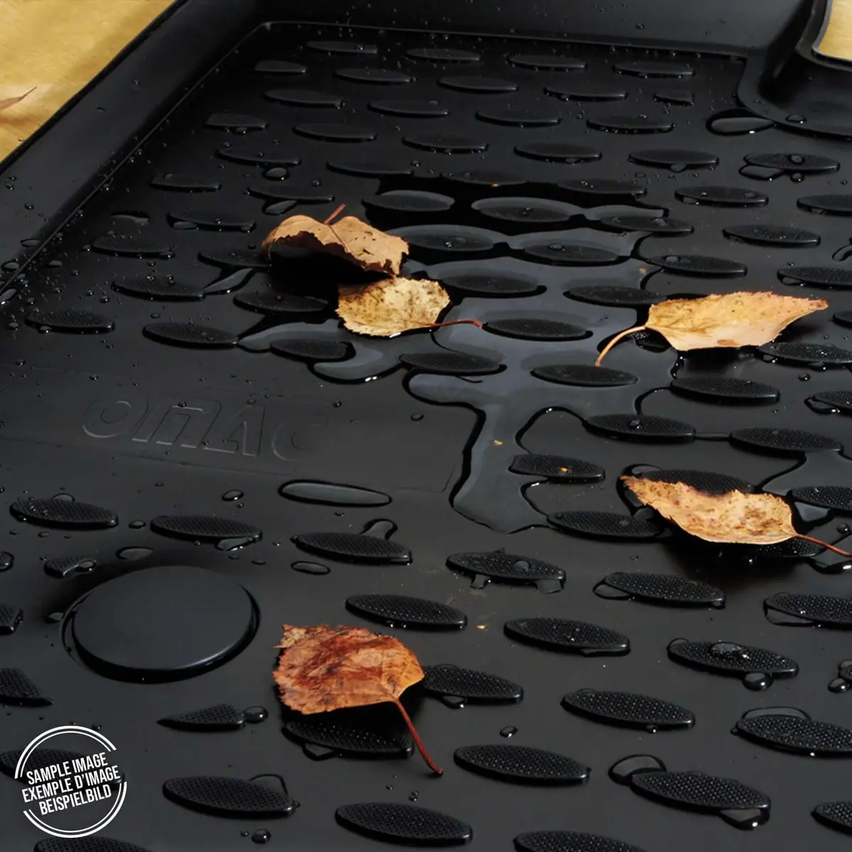 Omac Usa Floor Mats Liners Full Set All Weather For Van – Fits With 2006-2018 Mercedes Sprinter W906 / 2500 / 3500 / 3500Xd – Black (2 Pcs) 1