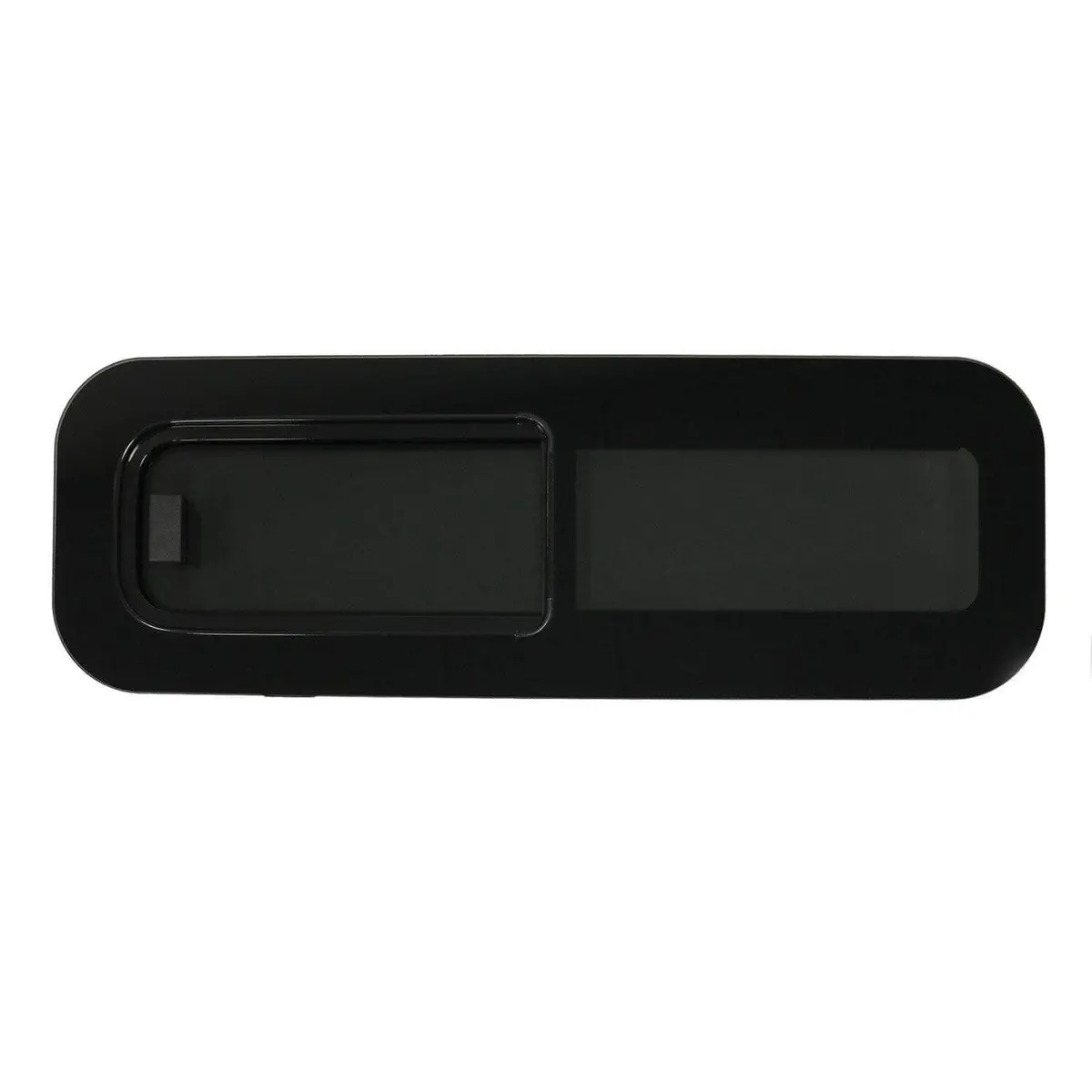 Omac Usa Horizontal Sliding Left Vent Window For Rvs – Universal Fit Teardrop Glass 31.4" X 10.6" (Black, 1Pc) 1