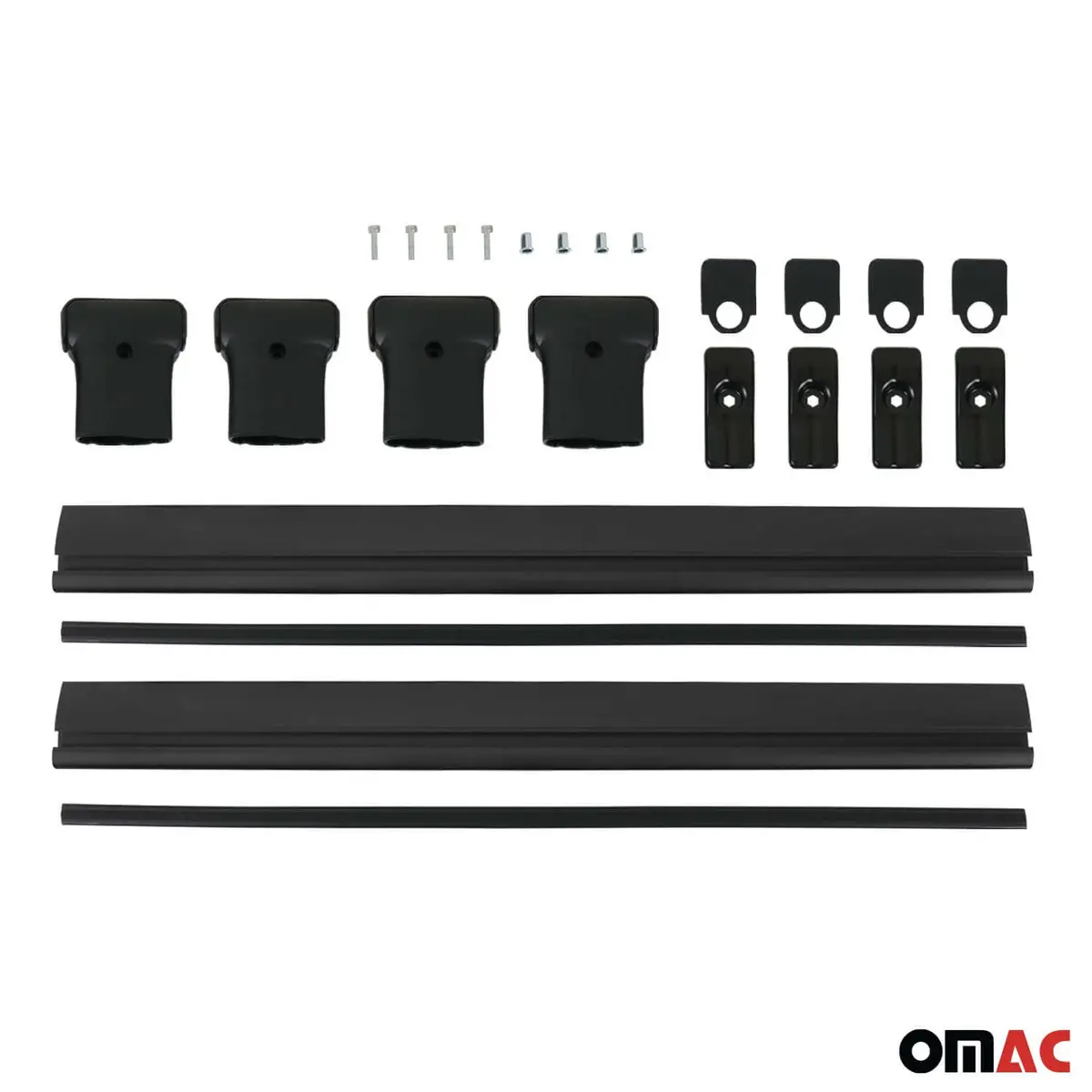 Omac Usa Roof Rack Cross Bars For Car – Fits 2010-2024 Toyota 4Runner (Excludes Trd Pro Models) – Aluminium Black (2 Pcs) 1