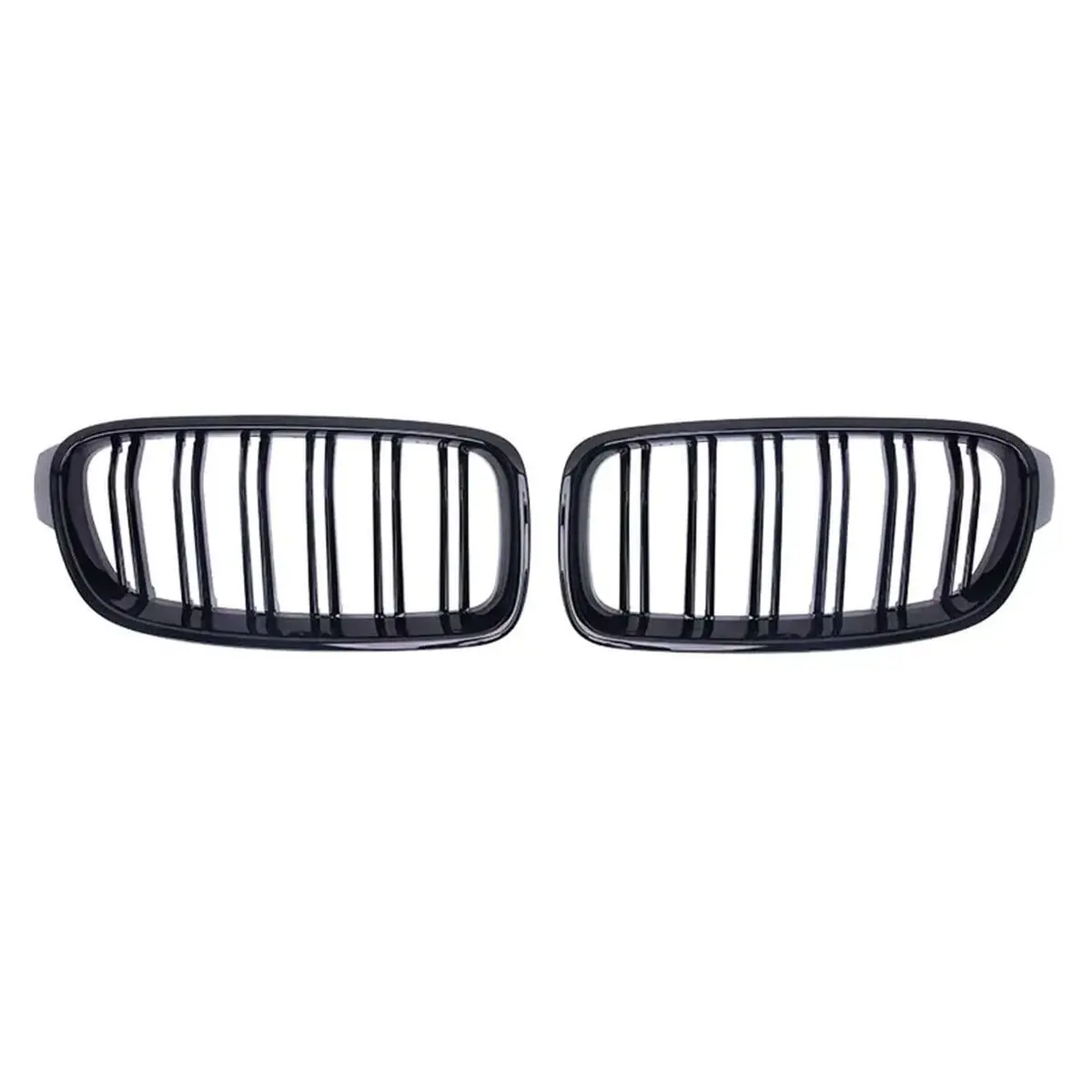 Omac Usa Front Kidney Grille Set For Car – Fits 2013-2017 Bmw 4 Series F32/F33/F36 M4 – Gloss Black, 2 Pcs 1