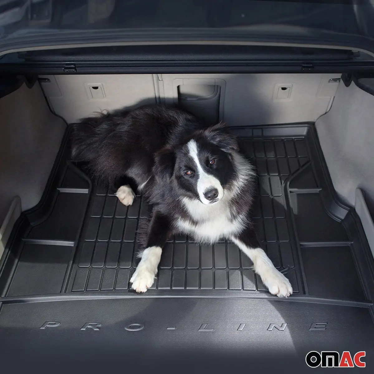Omac Usa Cargo Liner Trunk Rubber Mat For Suv – Fits With 2012-2019 Land Rover Range Rover Evoque – All Weather, Heavy Duty Black (1Pc) 1