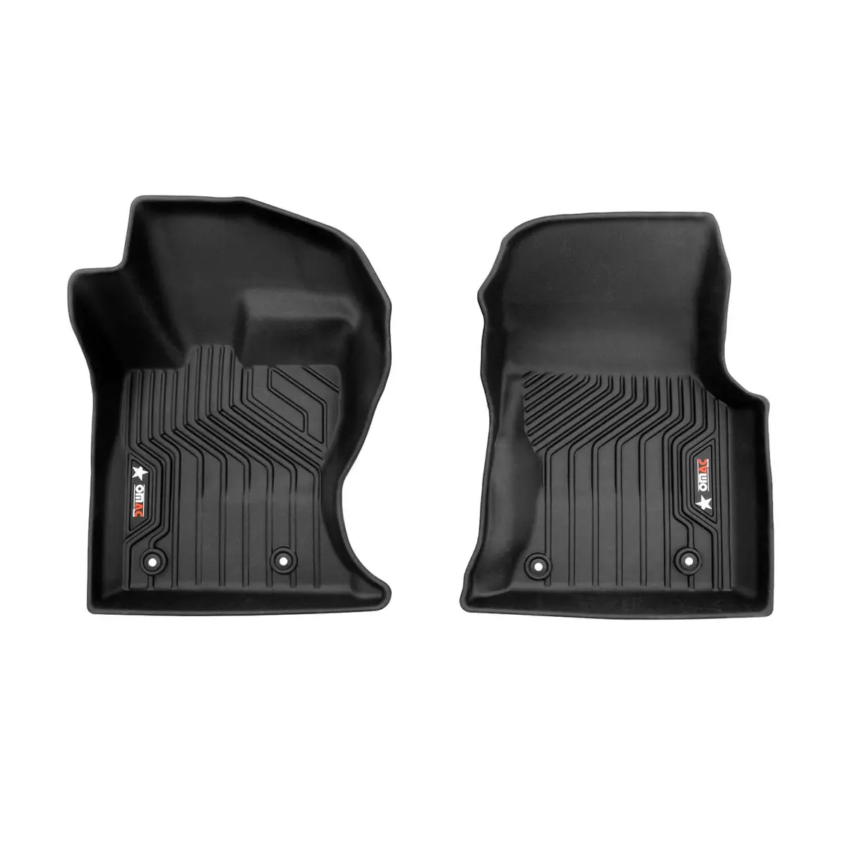 Omac Usa Premium Floor Mats Liners For Suv – Fits 2018–2025 Land Rover Range Rover Velar – First Row Front All Weather Heavy Duty Black (4 Pcs) 1