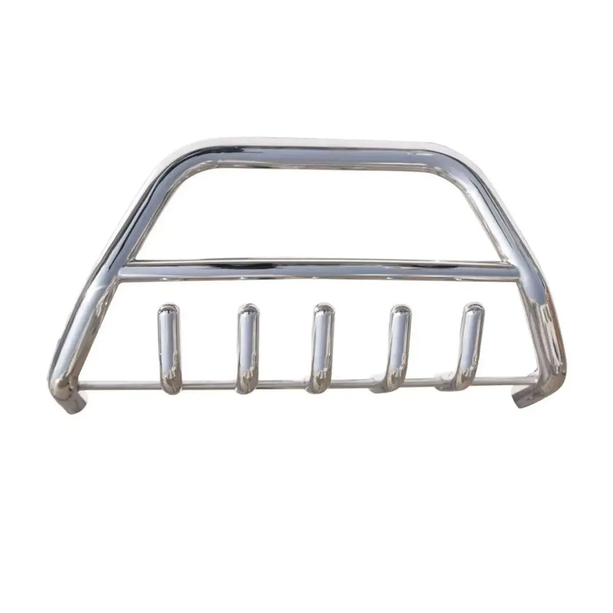 Omac Usa Bull Bar Push Front Bumper Grille – Fits 2011–2016 Kia Sportage – Chrome Mirror Finish Steel Guard, Silver (1 Pc) 1