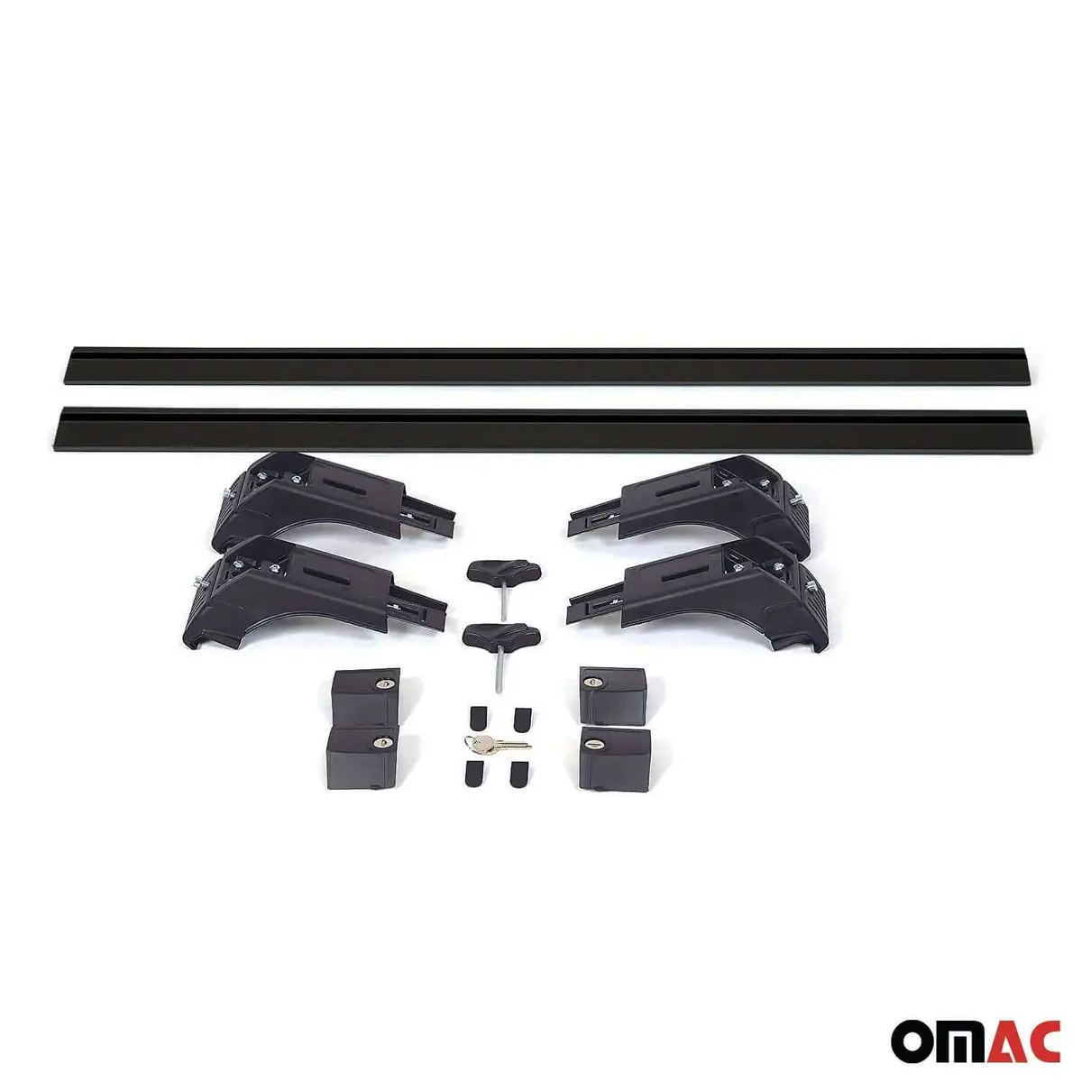 Omac Usa Roof Rack Cross Bars For Car – Fits 2016-2020 Kia Sorento (Excludes Models Without Oem Fixed Points) – Aluminium Black (2 Pcs) 1