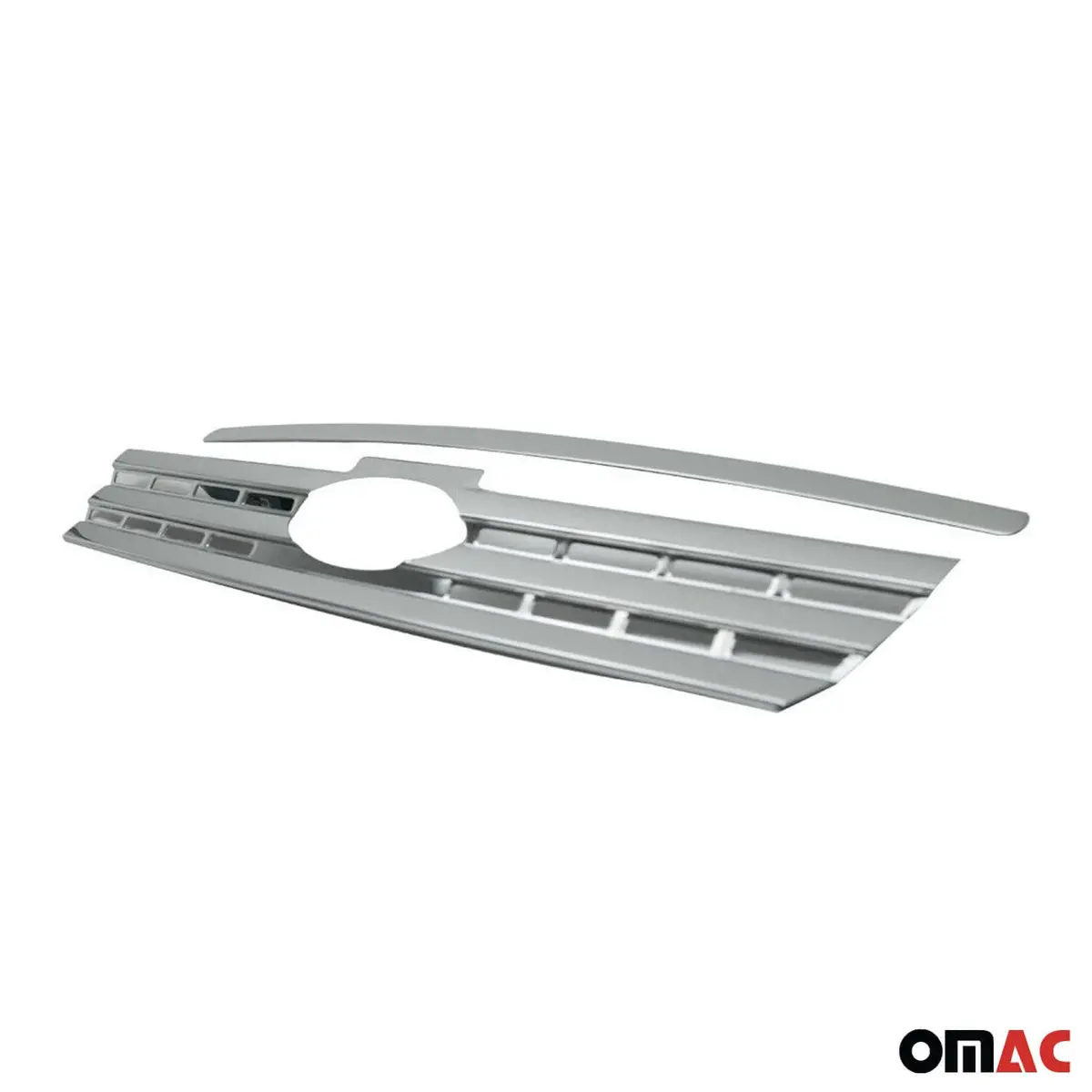 Omac Usa Front Bumper Grill Trim Molding For Cars – Fits 2010–2013 Ford Transit Connect - 2Pcs (Stainless Steel, Chrome) 1