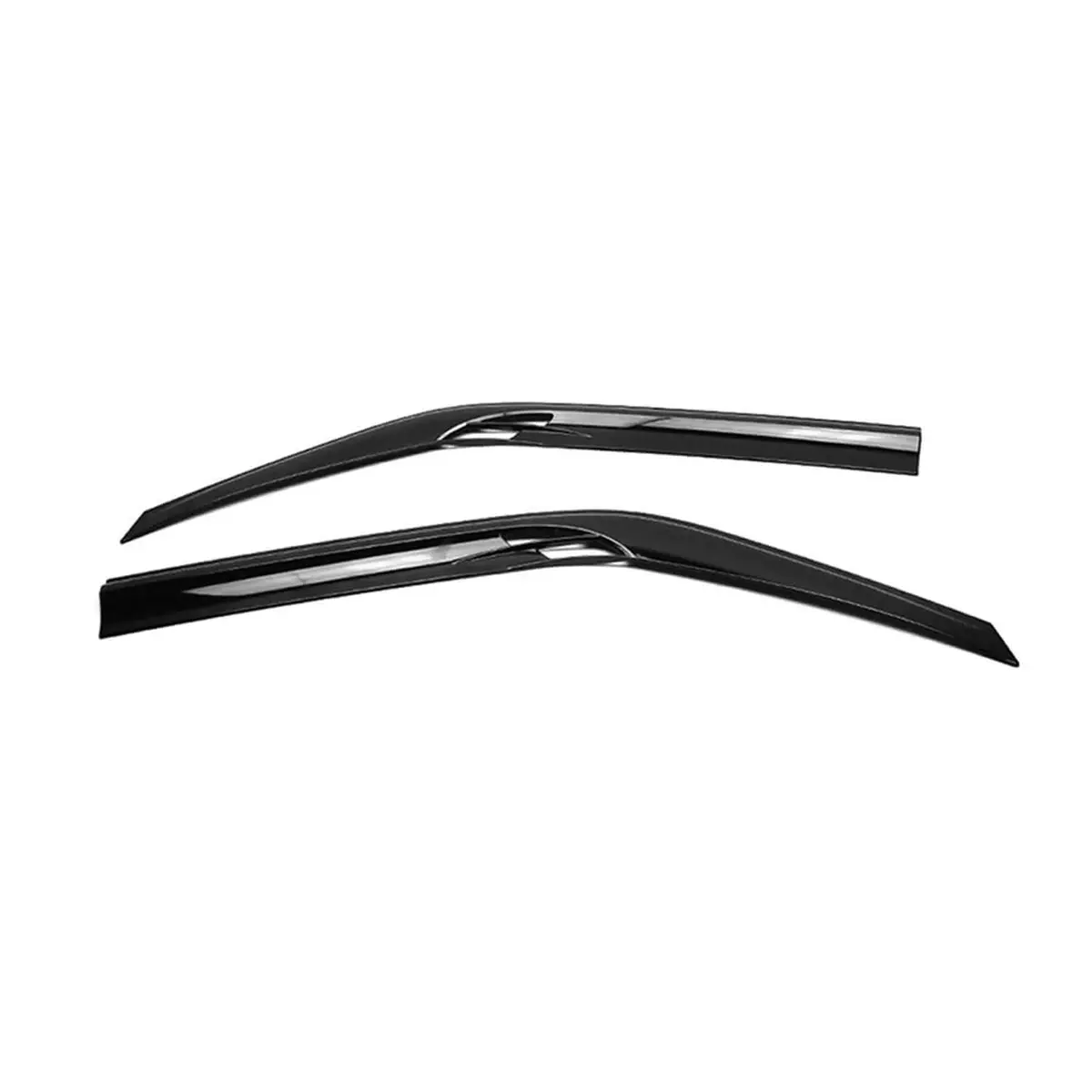 Omac Usa Window Visor Vent Rain Deflectors For Vans – Fits 2006-2018 Mercedes Sprinter W906 – Smoke Black Acrylic (2 Pcs) 1