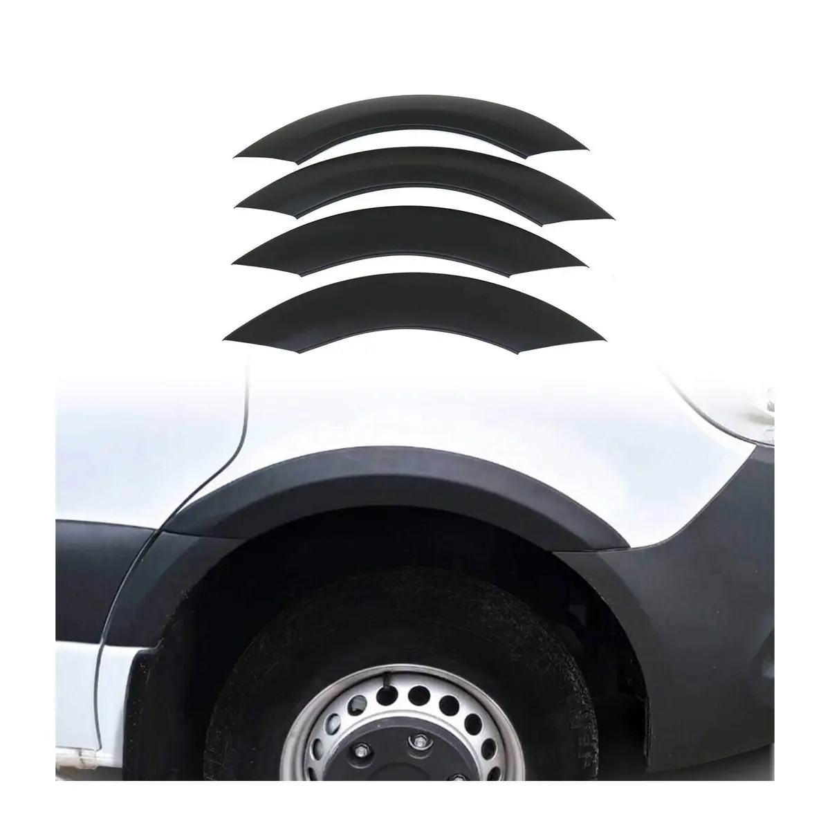 Omac Usa Fender Flares Wheel Arch Protectors For Van – Fits 2019-2025 Mercedes Sprinter W907/W910 – Black (4 Pcs) 1