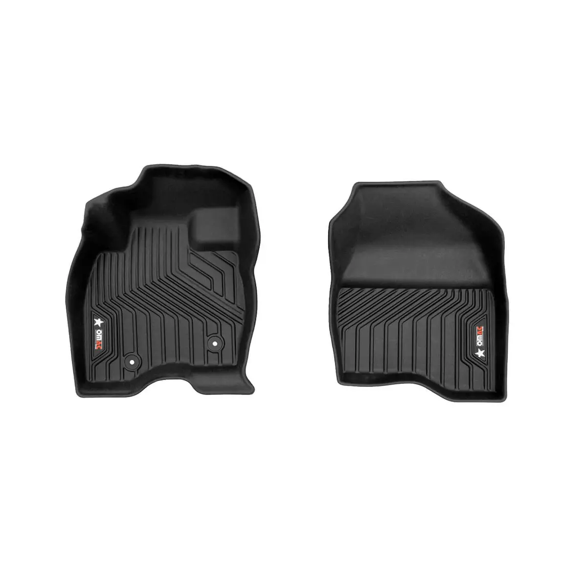 Omac Usa Premium Floor Mats Liners For Suv – Fits 2016–2019 Ford Explorer – Front Row All Weather Heavy Duty Black 1