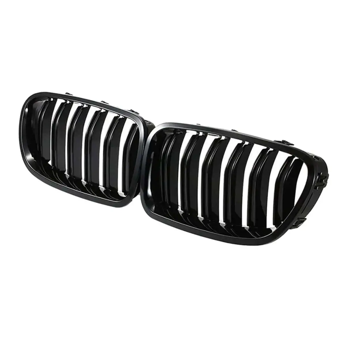 Omac Usa Front Kidney Grille Set – Fits 2011–2017 Bmw 5 Series F10/M5 – Gloss Black, 2 Pcs 1