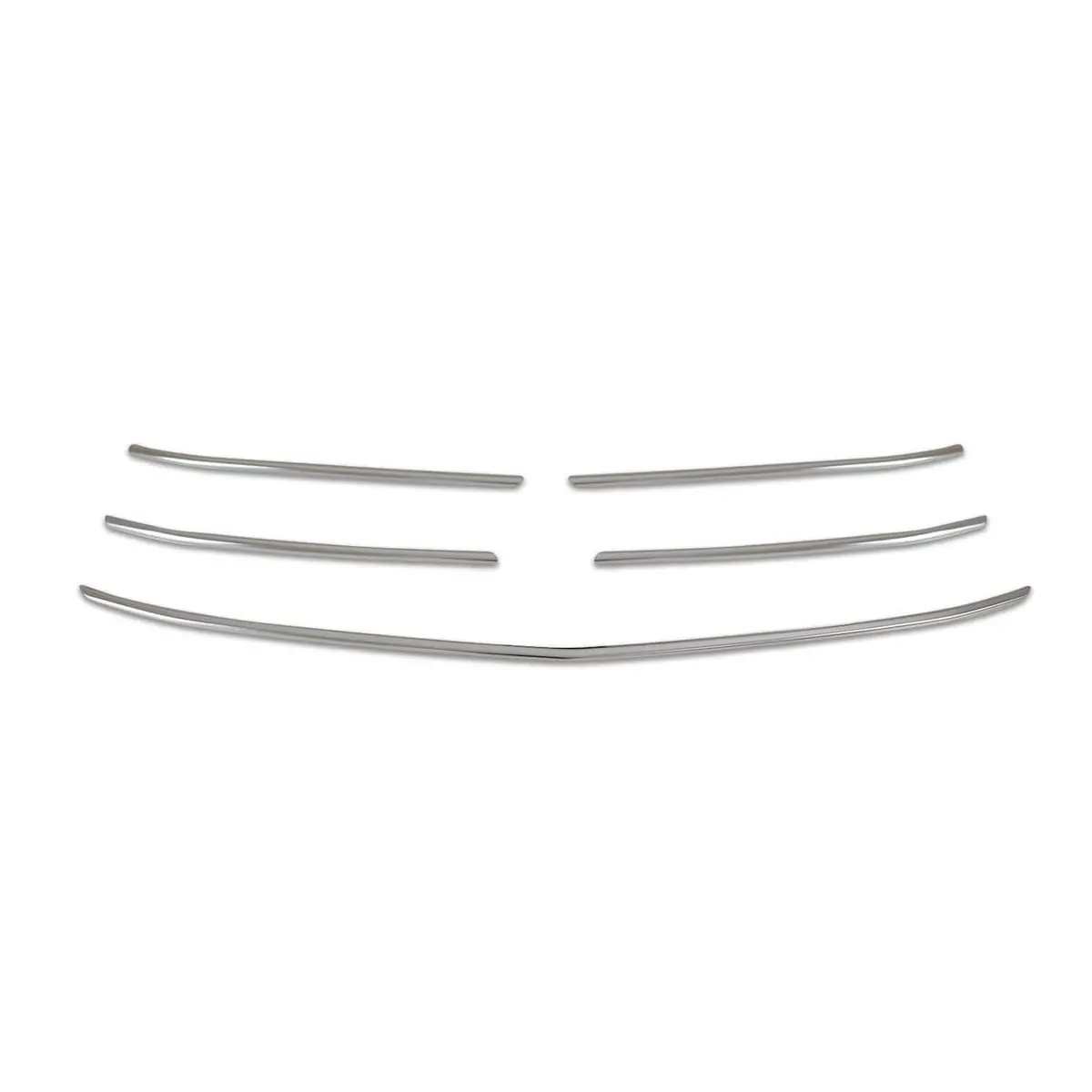 Omac Usa Front Bumper Grill Trim For Van – Fits 2021–2024 Mercedes Metris – Stainless Steel Chrome Molding, Silver 5-Pc 1