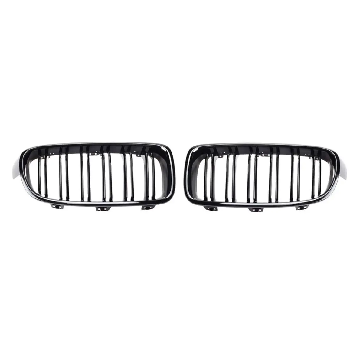 Omac Usa Front Kidney Grille – Fits 2012–2019 Bmw 3 Series F30/F31 – M3 Style Gloss Black Dual Slat Replacement 1