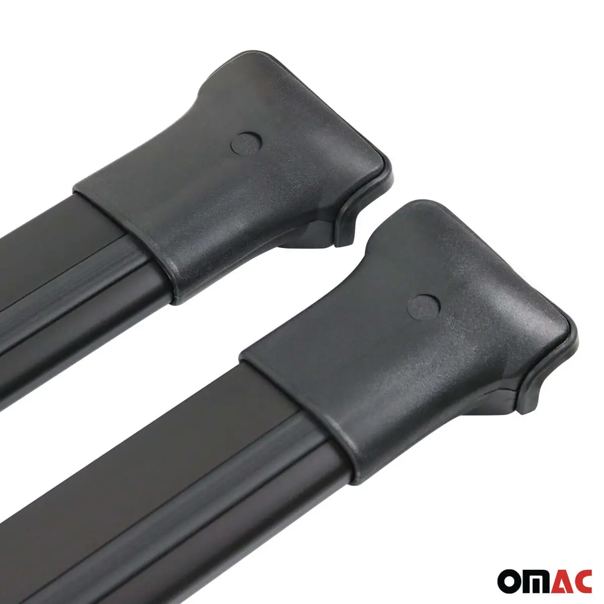 Omac Usa Roof Rack Cross Bars For Suv – Fits 2011-2024 Mitsubishi Outlander Sport (Raised Rails) – Aluminium Black (2 Pcs) 1