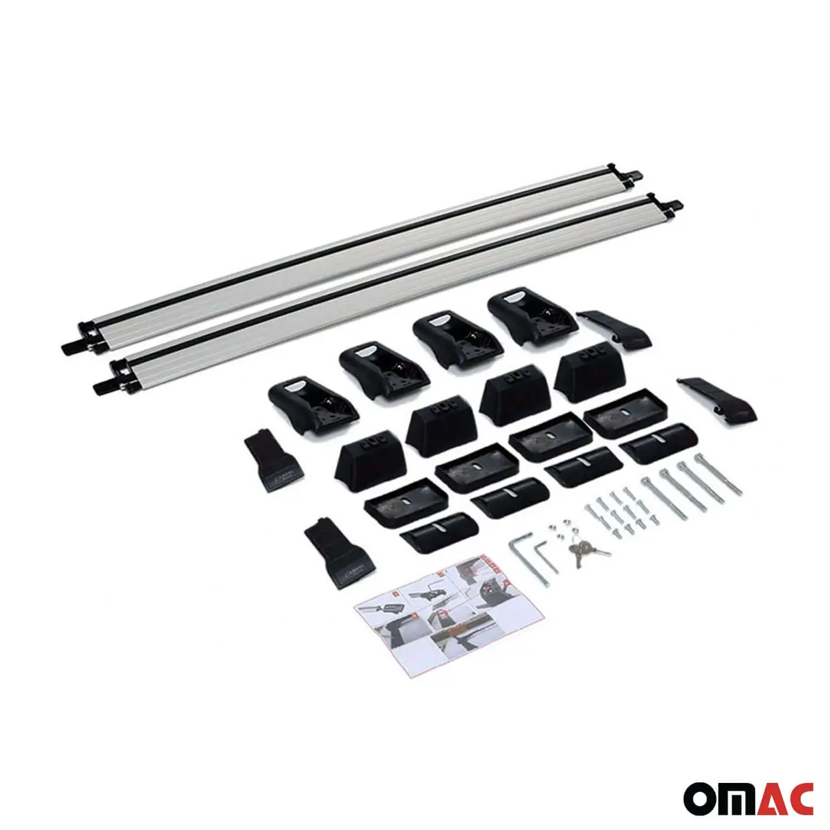 Omac Usa Roof Rack Cross Bars For Car – Fits 2020-2022 Kia Soul (Excludes Panoramic Roof) – Aluminium Silver (2 Pcs) 1