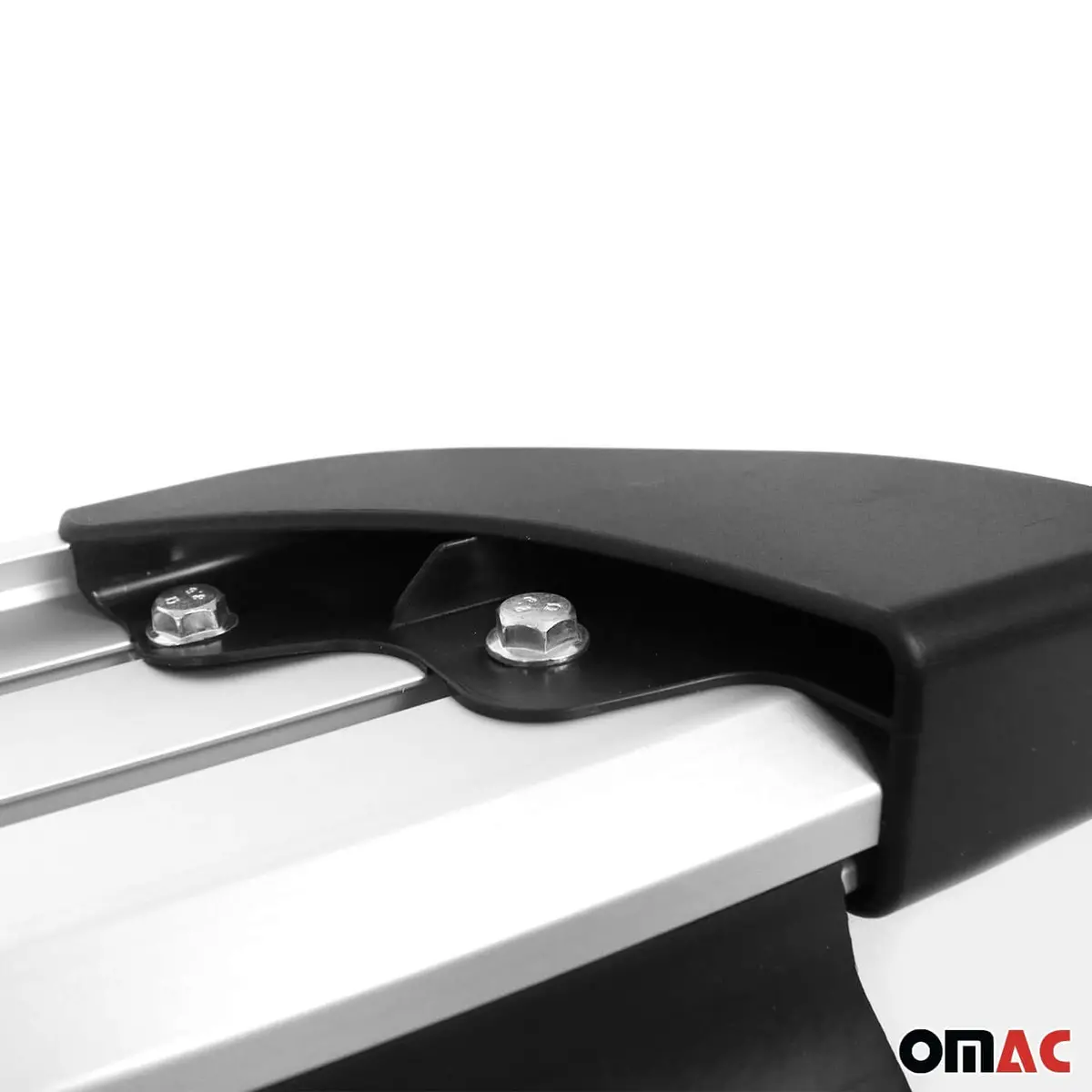 Omac Usa Aluminum Running Boards, Side Steps For Suv – Fits With 2018-2024 Mitsubishi Eclipse Cross – Silver & Black (2 Pcs) 1