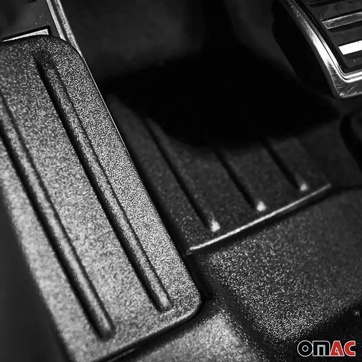 Omac Usa Premium Floor Mats Liners Full Set All Weather Heavy Duty For Suv – Fits With 2007-2015 Audi Q7 – Black (4 Pcs) 2