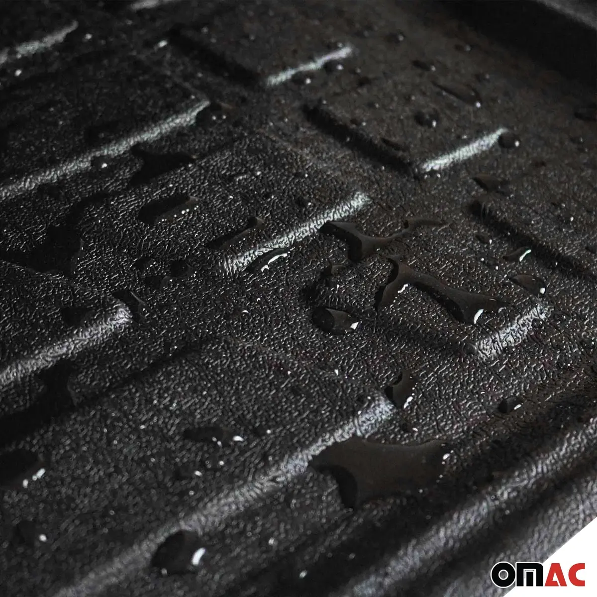 Omac Usa Cargo Liner Trunk Rubber Mat For Suv – Fits With 2018-2025 Audi Q5 / Q5 Phev / Sq5 – All Weather, Black (1Pc) 2