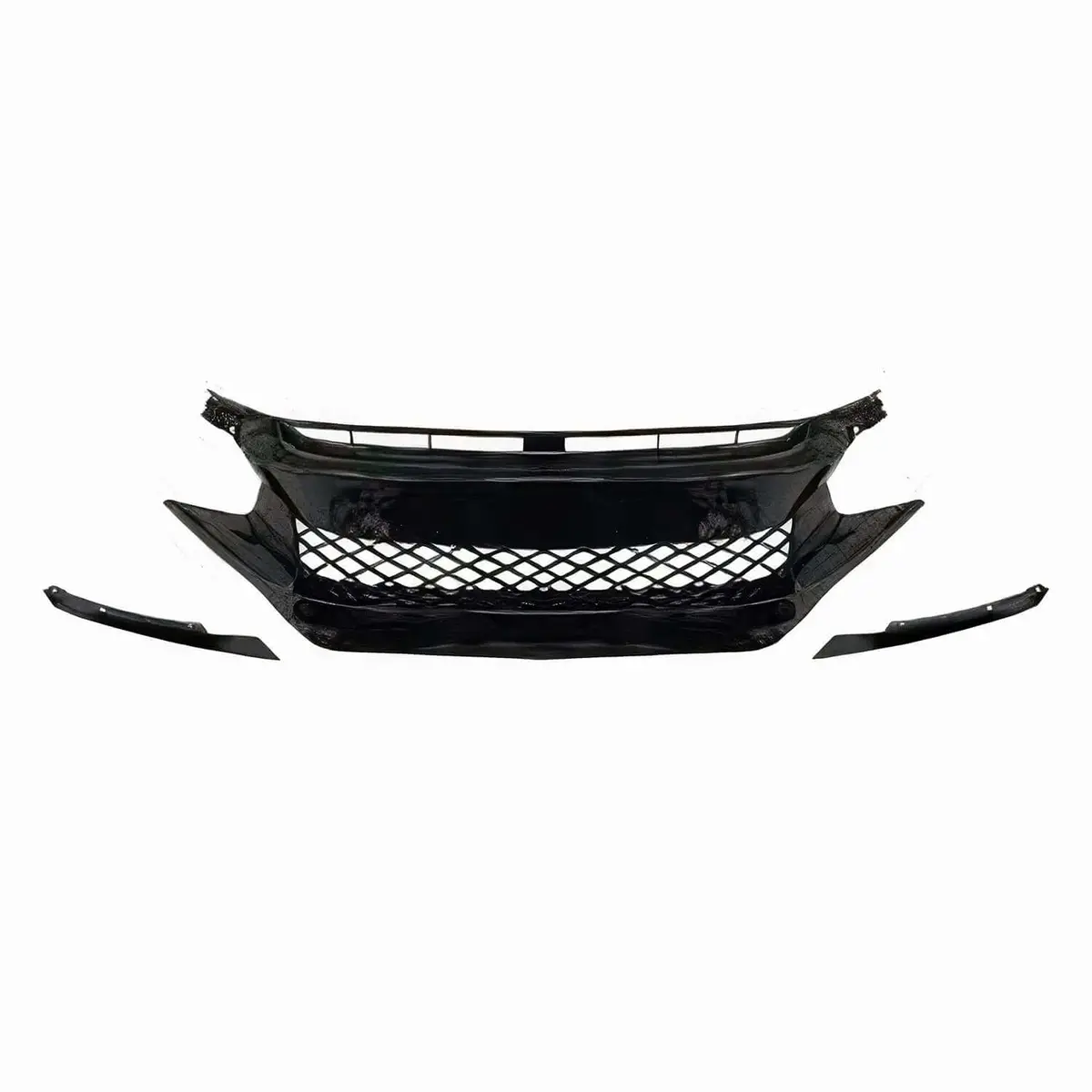 Omac Usa Front Grille Hood Type R Style For Honda Civic Sedan – Fits 2016–2021 – Honeycomb Mesh Design, Custom Fit 1