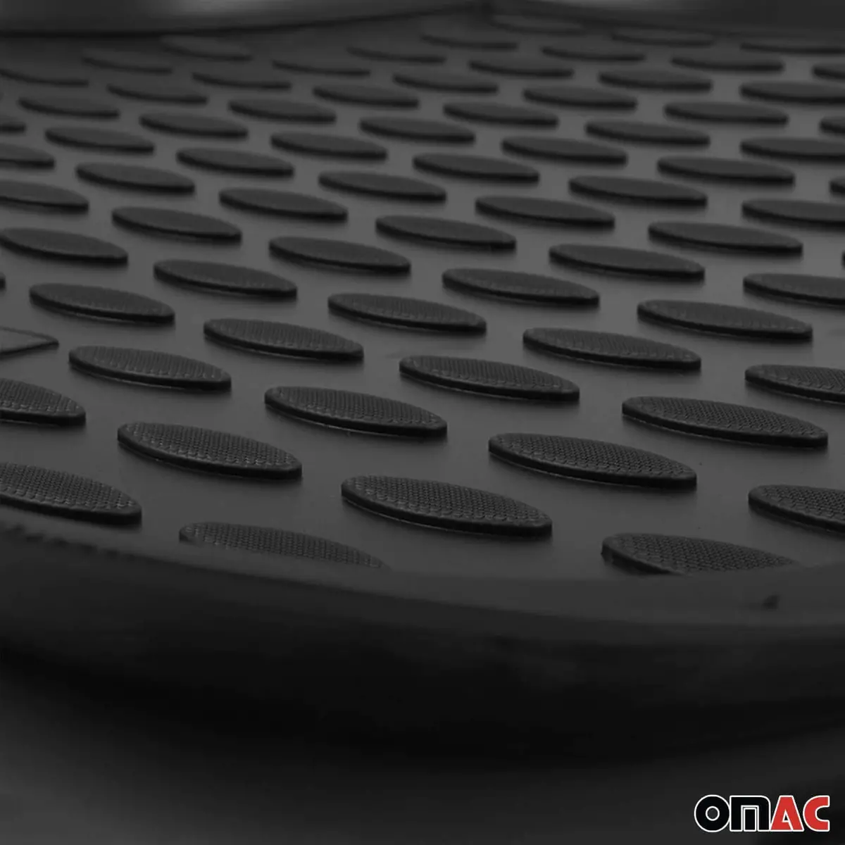 Omac Usa Semi-Custom Fit Cargo Liner Trunk Mat For Sedan – Fits 2018–2023 Kia Stinger (Black, Waterproof) 1