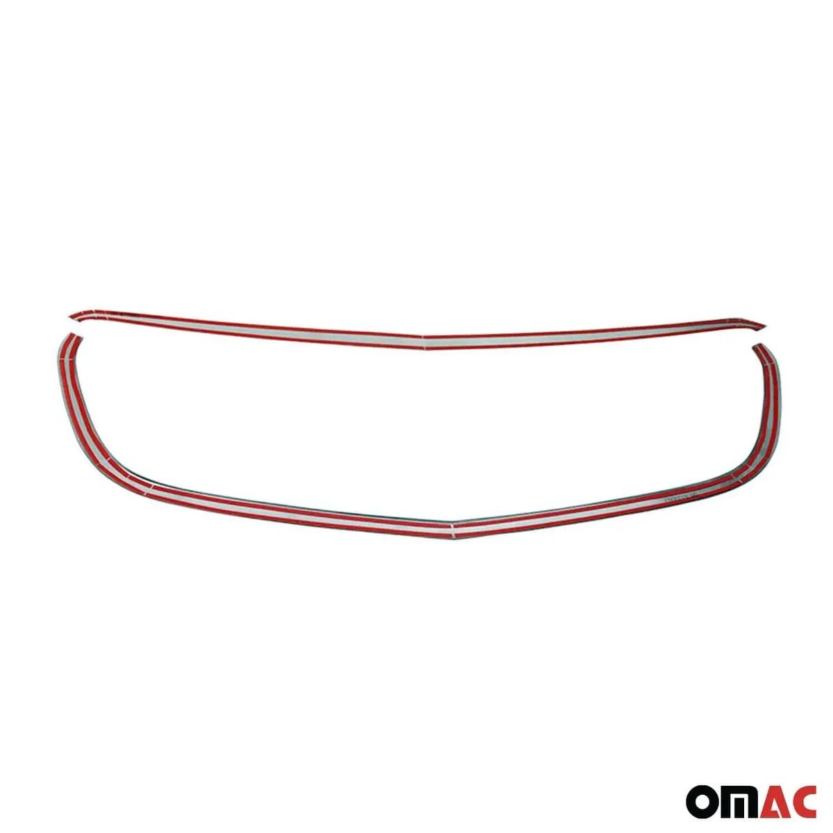 Omac Usa Front Bumper Grill Trim For Mercedes Metris – Fits 2016–2020 – Stainless Steel Chrome Mirror Finish, 2-Pc 1