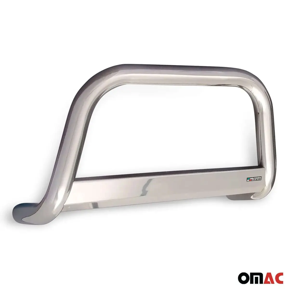 Omac Usa Front Bull Bar For Jeep Compass – Fits 2017–2025 – Push Front Bumper Grille, Silver Steel, 1-Pc 1