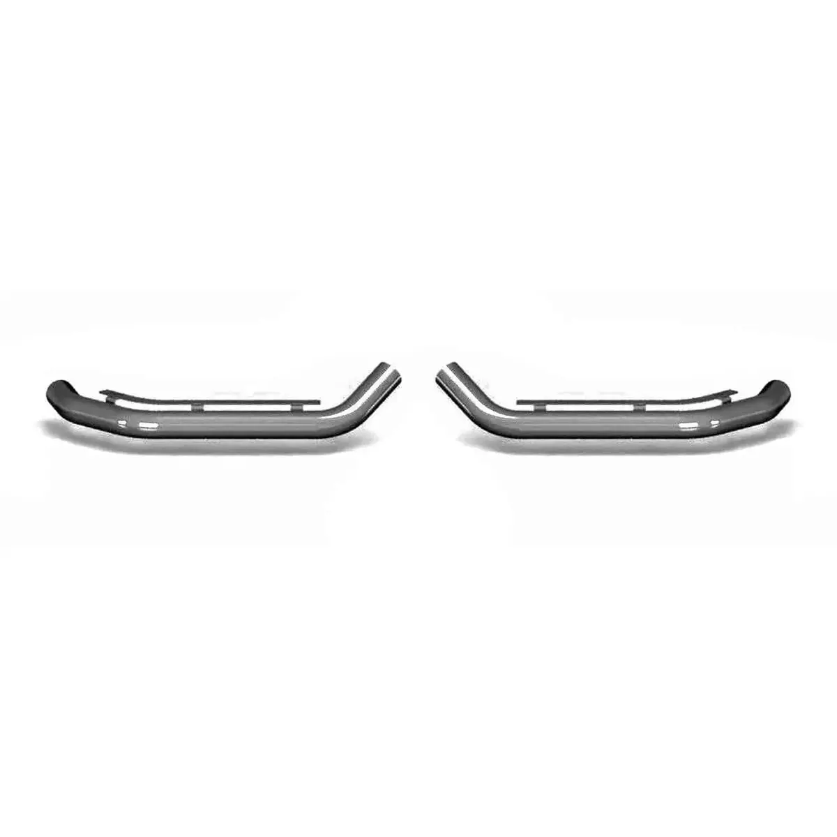 Omac Usa Bull Bar Push Front Bumper Grille For Vans – Fits 2006–2013 Mercedes Sprinter W906 - 2Pcs (Steel, Silver) 1