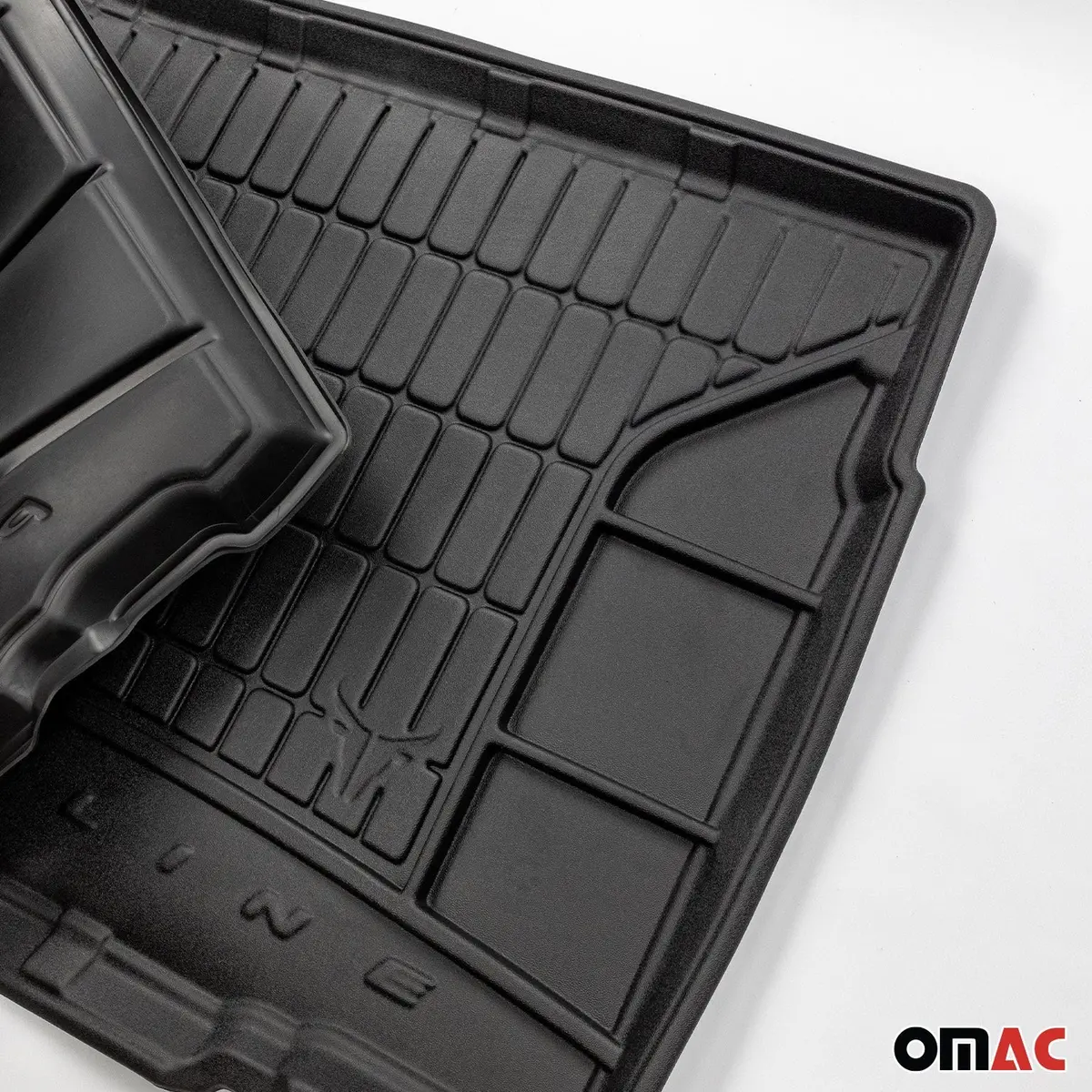 Omac Usa Premium Cargo Liner Trunk Rubber Mat For Suv – Fits With 2018-2023 Bmw X2 F39 Lower Trunk – All Weather Heavy Duty, Black (1 Pc) 1