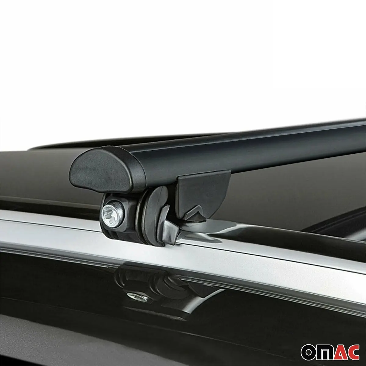 Omac Usa Roof Rack Cross Bars Luggage Carrier For Suv – Fits With 2011-2016 Mini Cooper Countryman R60 (2 Pcs, Black, Aluminum) 1