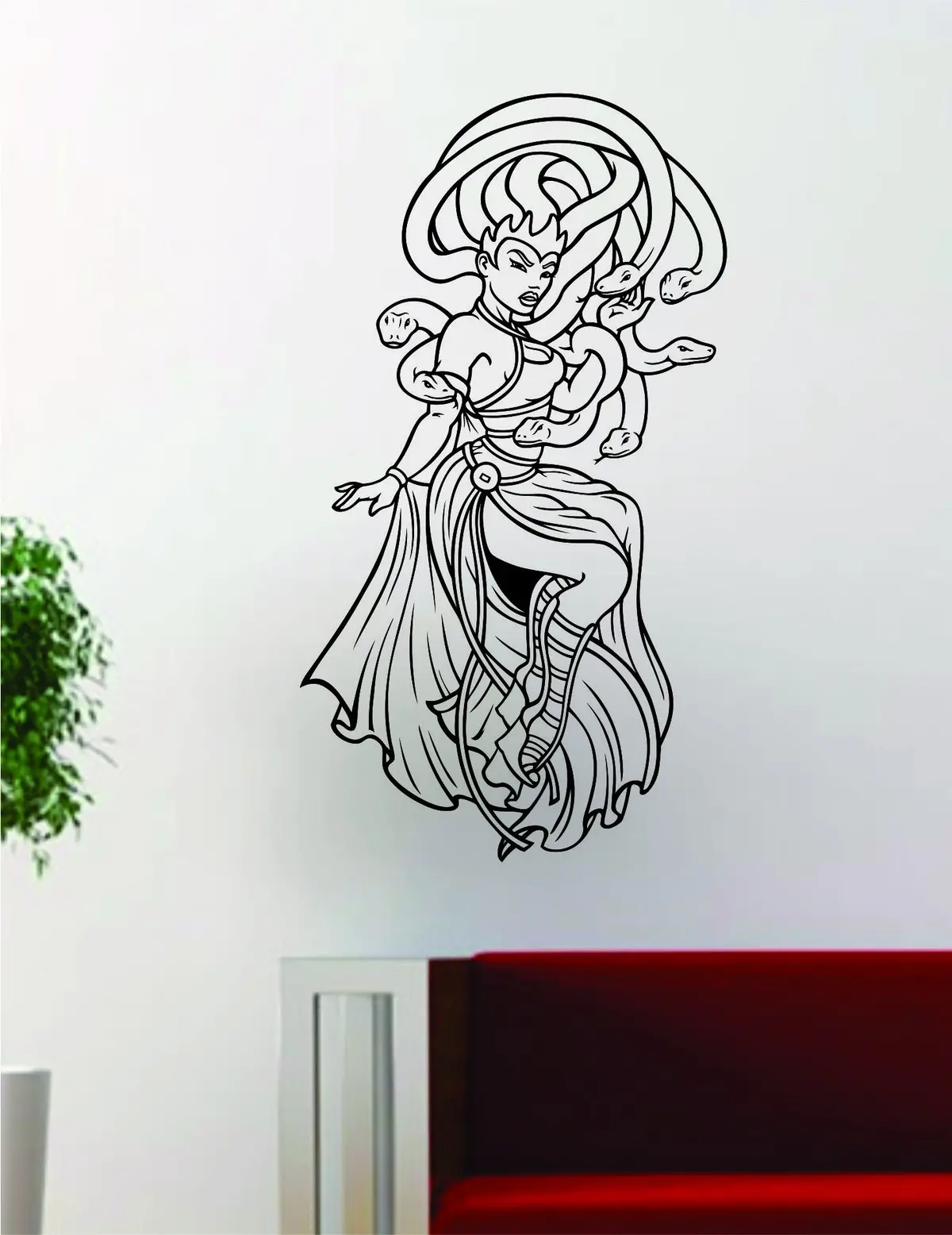Medusa V2 Tattoo Design Decal Sticker Wall Vinyl Decor Art 1