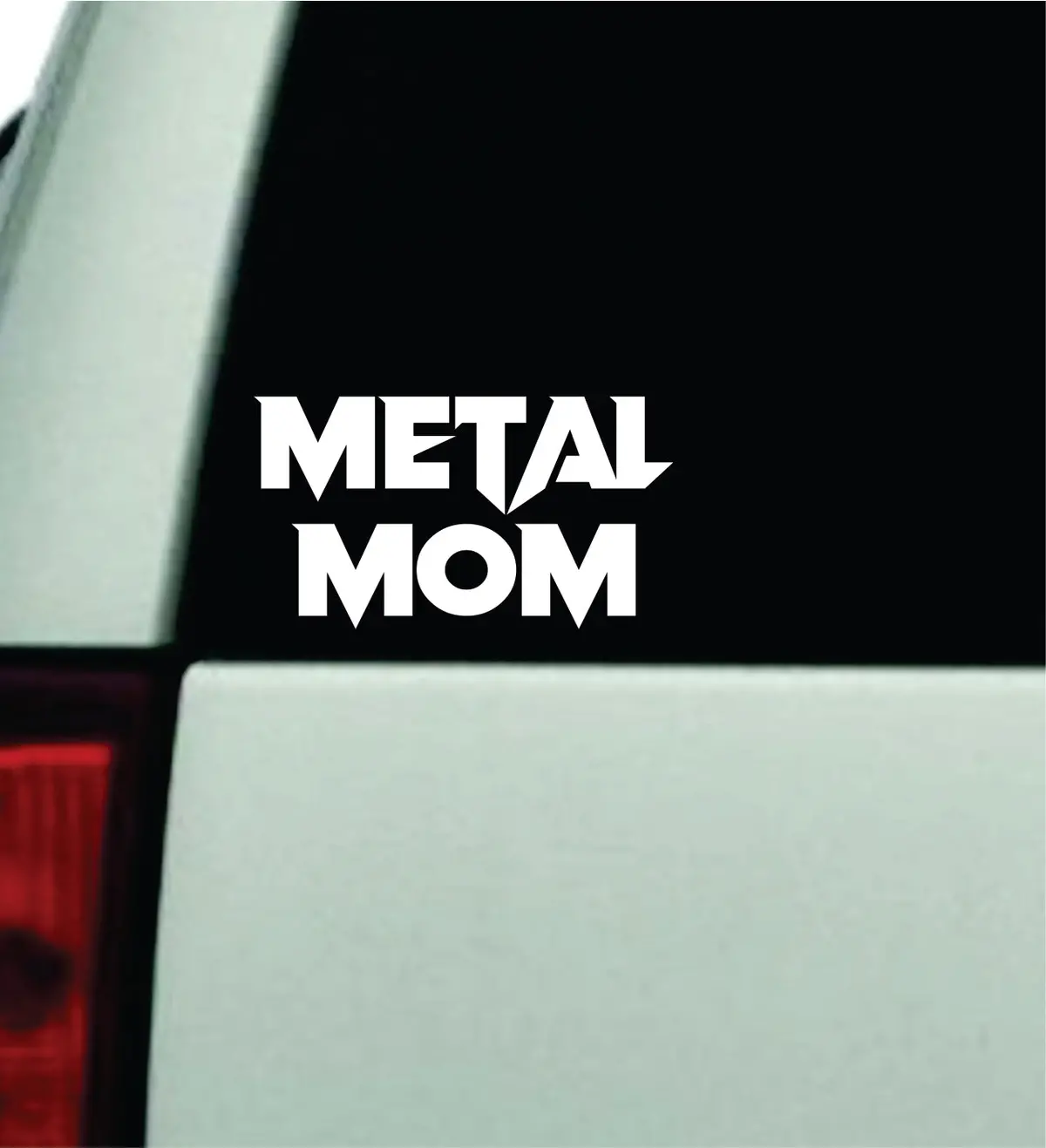 Metal Mom Car Decal Truck Window Windshield Mirror Rearview Jdm Bumper Sticker Vinyl Quote Girls Funny Women Trendy Meme Men Music Bands Rock 1